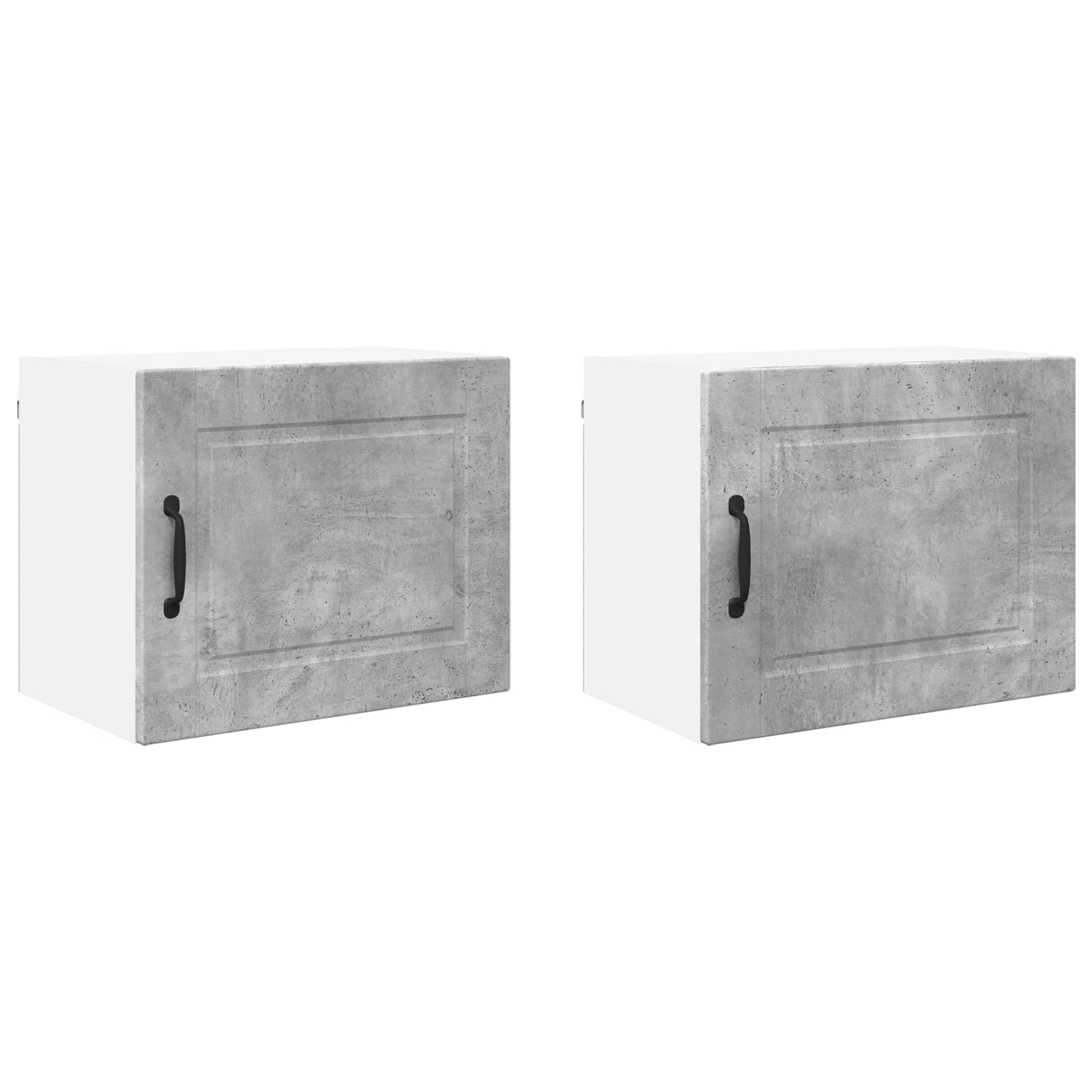 Virtuvės spintelė su lentyna 2 pcs Betono pilka 50 x 31 x 40 cm