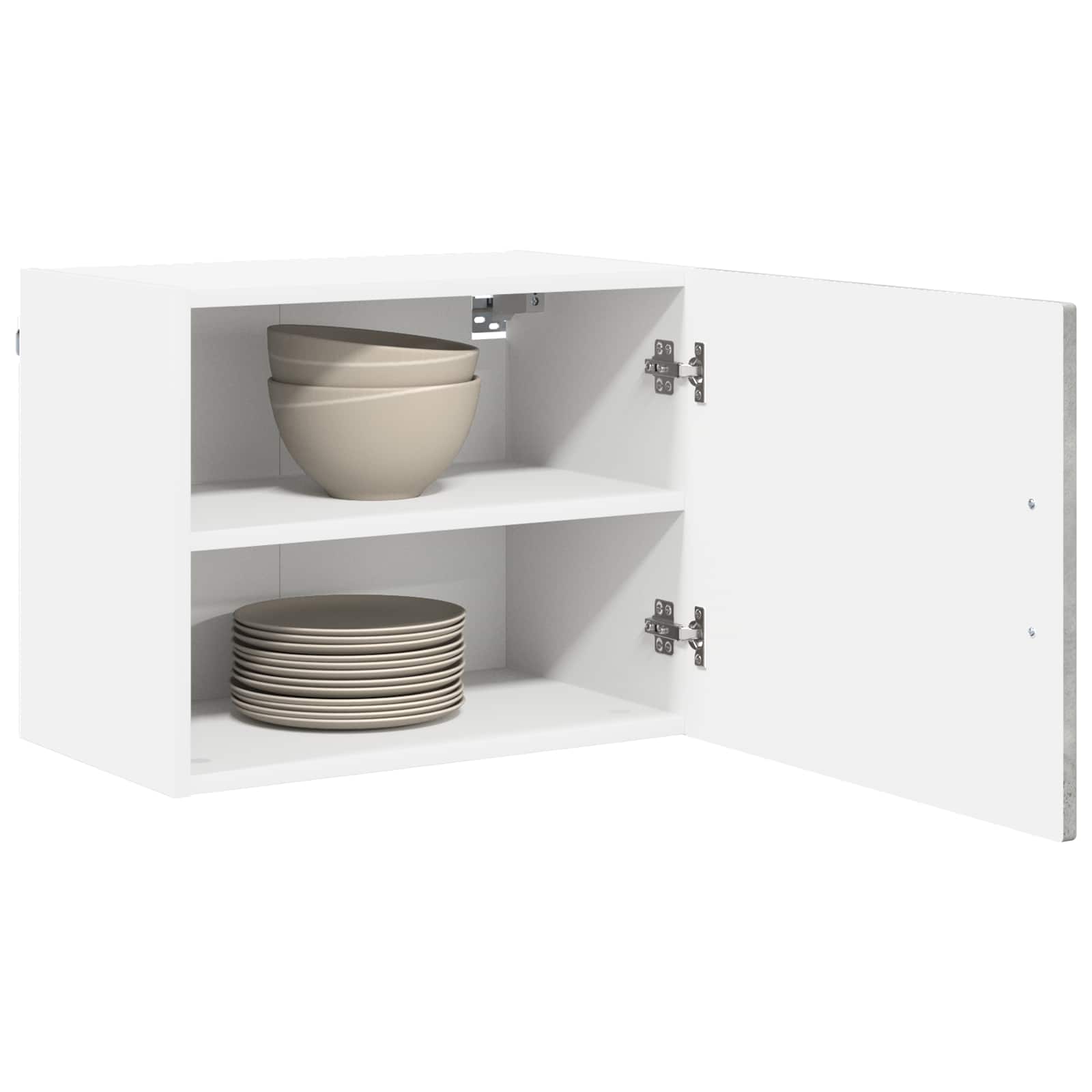 Virtuvės spintelė su lentyna 2 pcs Betono pilka 50 x 31 x 40 cm