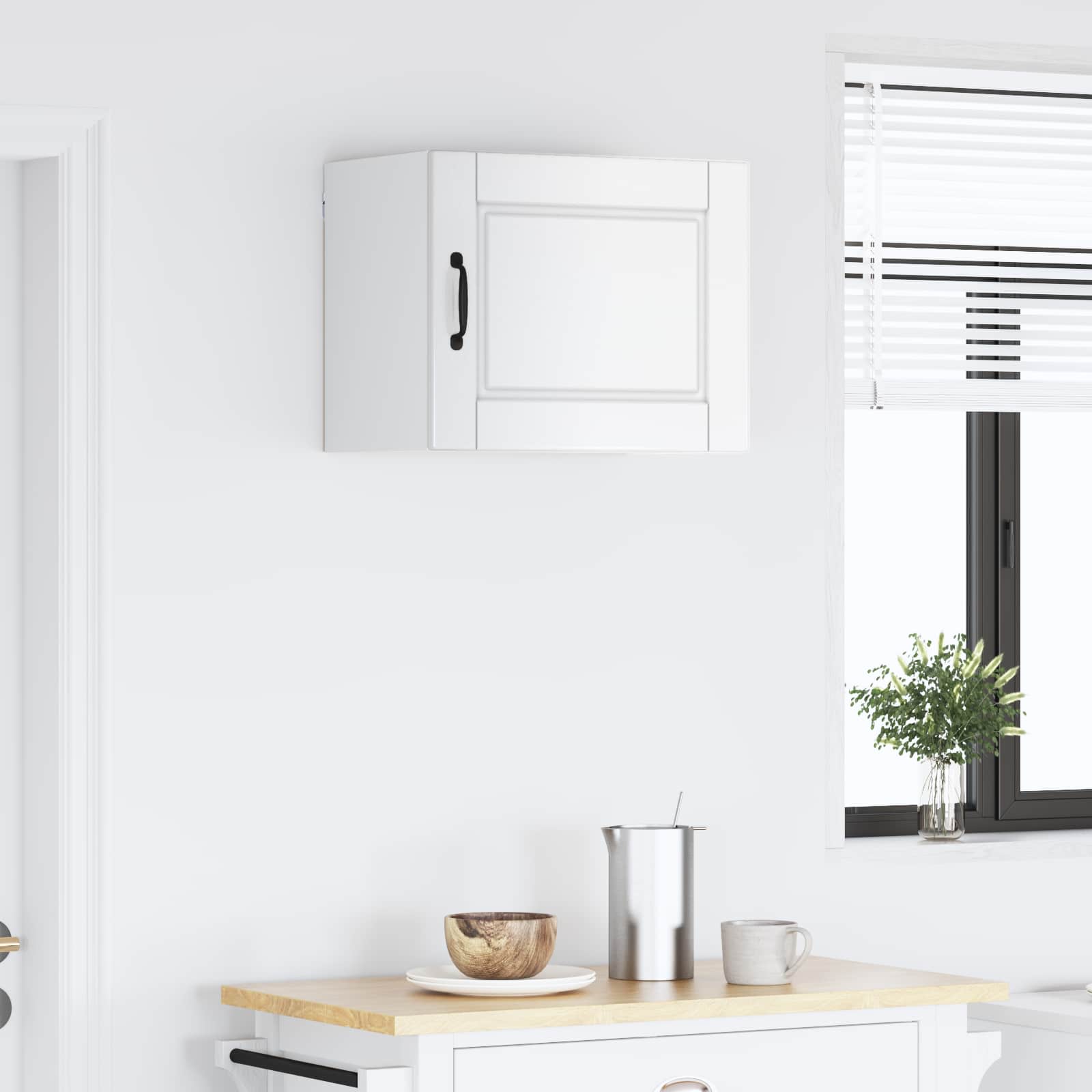 High Gloss White Kitchen Wall Cabinet 50 x 31 x 40 cm