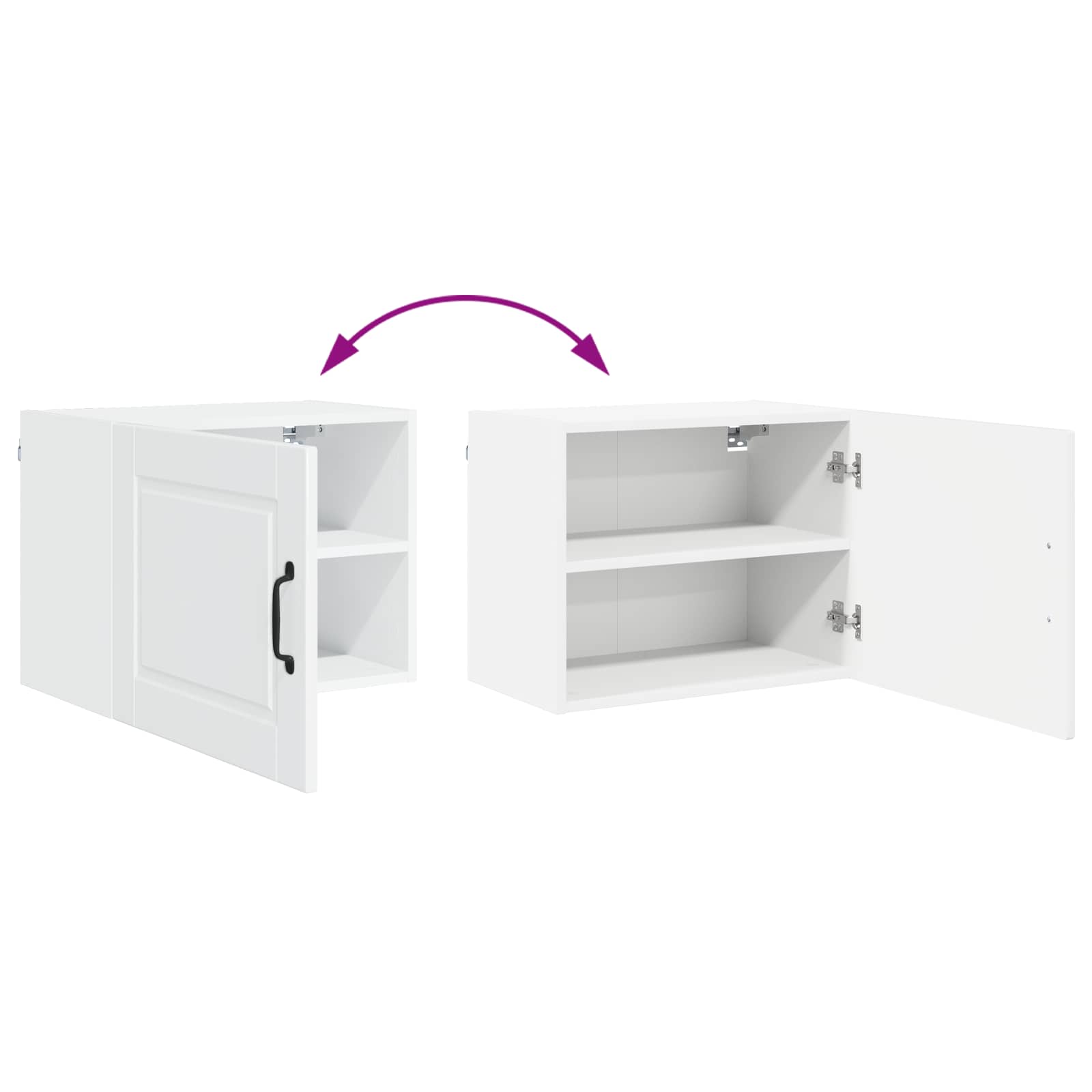 High Gloss White Kitchen Wall Cabinet 50 x 31 x 40 cm