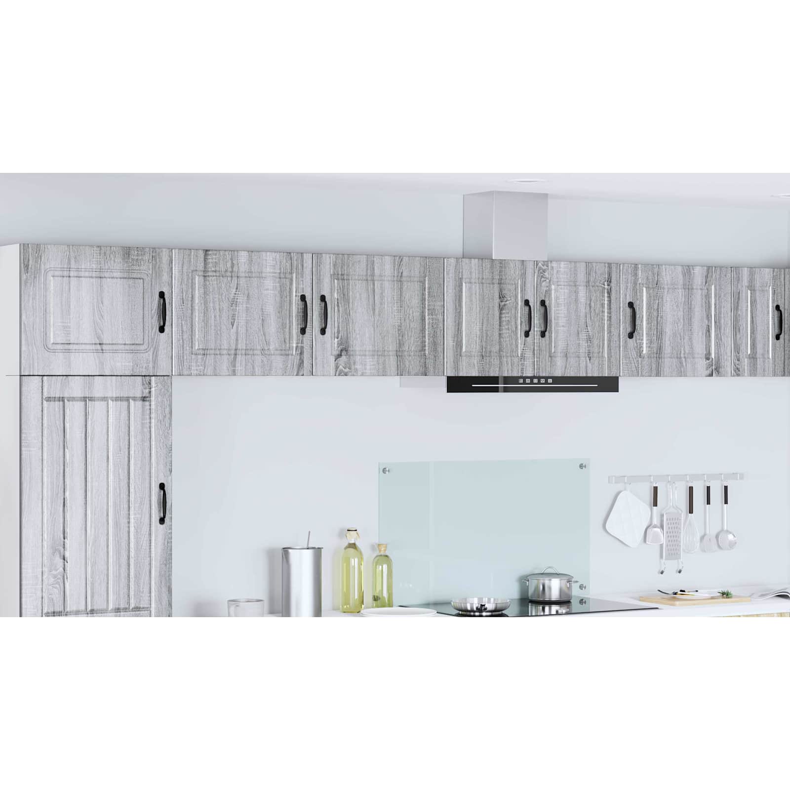 Virtuvės spintelė 2 pcs Pilkas Sonoma 50 x 31 x 40 cm