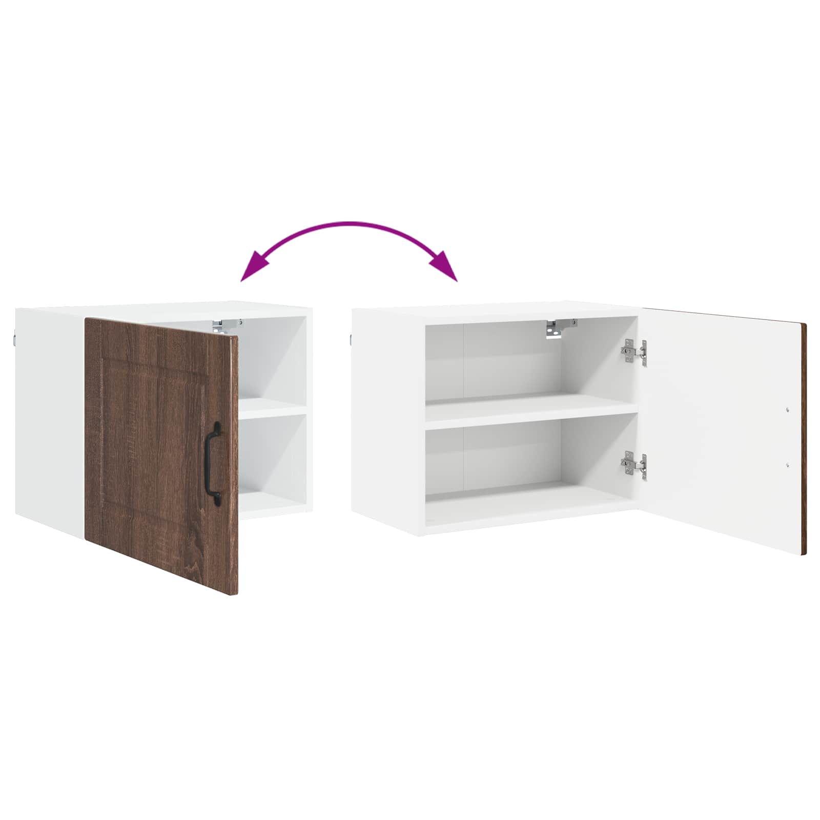 Kitchen cabinet with shelf Brown oak 50 x 31 x 40 cm
