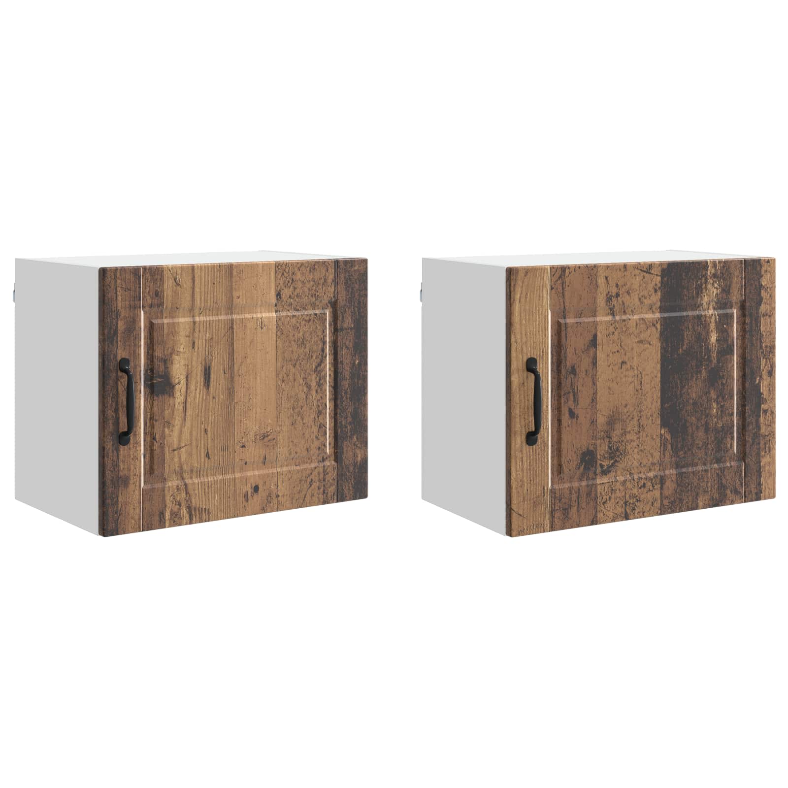 Virtuvės spintelė su lentyna 2 pcs Senas medis 50 x 31 x 40 cm