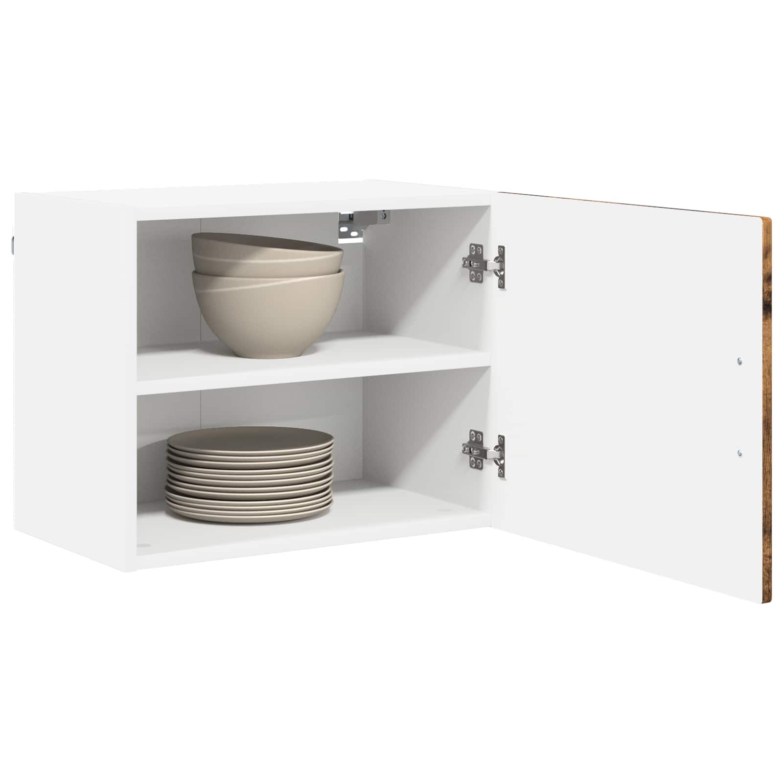 Virtuvės spintelė su lentyna 2 pcs Senas medis 50 x 31 x 40 cm