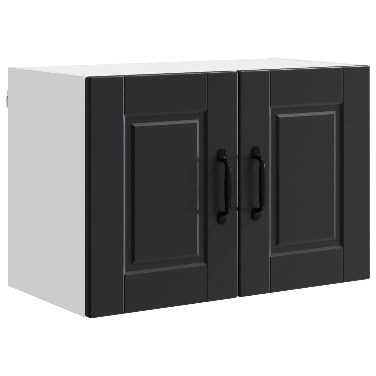 Wall kitchen cabinet with shelf Black 60 x 31 x 40 cm