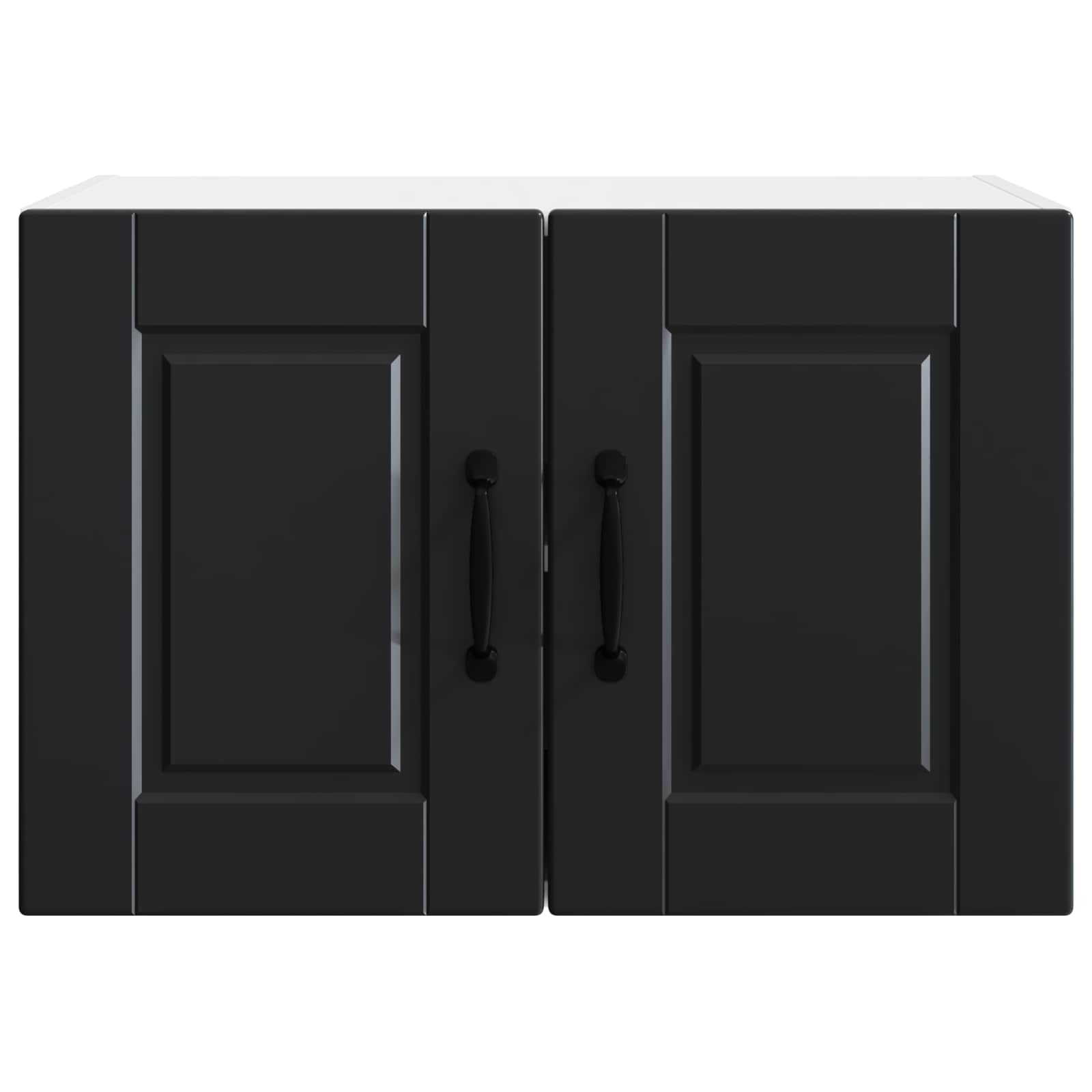 Wall kitchen cabinet with shelf Black 60 x 31 x 40 cm