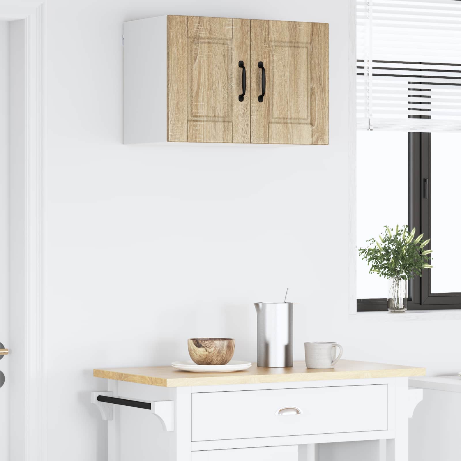 Virtuves skapis ar plauktu Sonoma ozols 60 x 31 x 40 cm