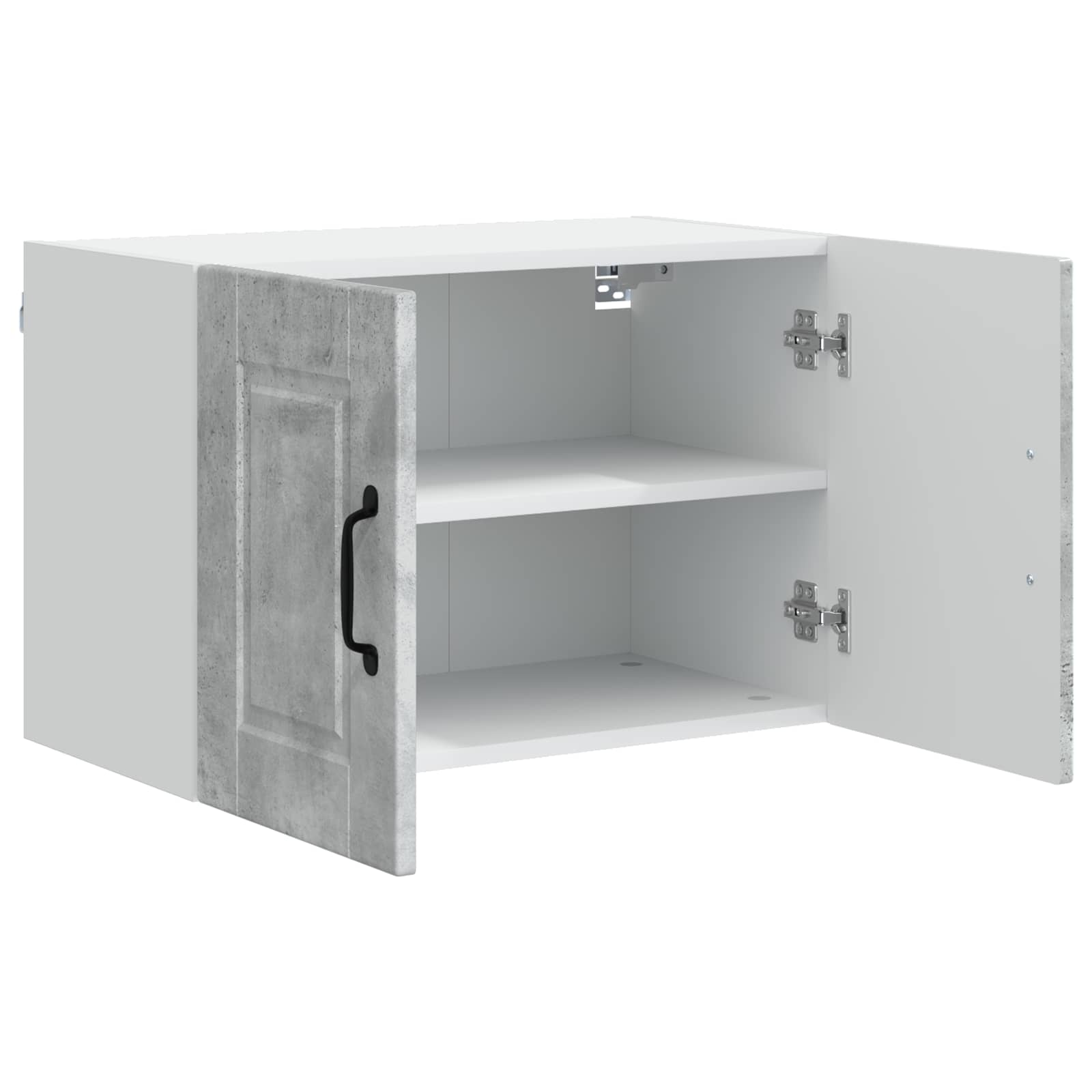 Virtuvės spintelė su lentyna 2 pcs Betono pilka 60 x 31 x 40 cm