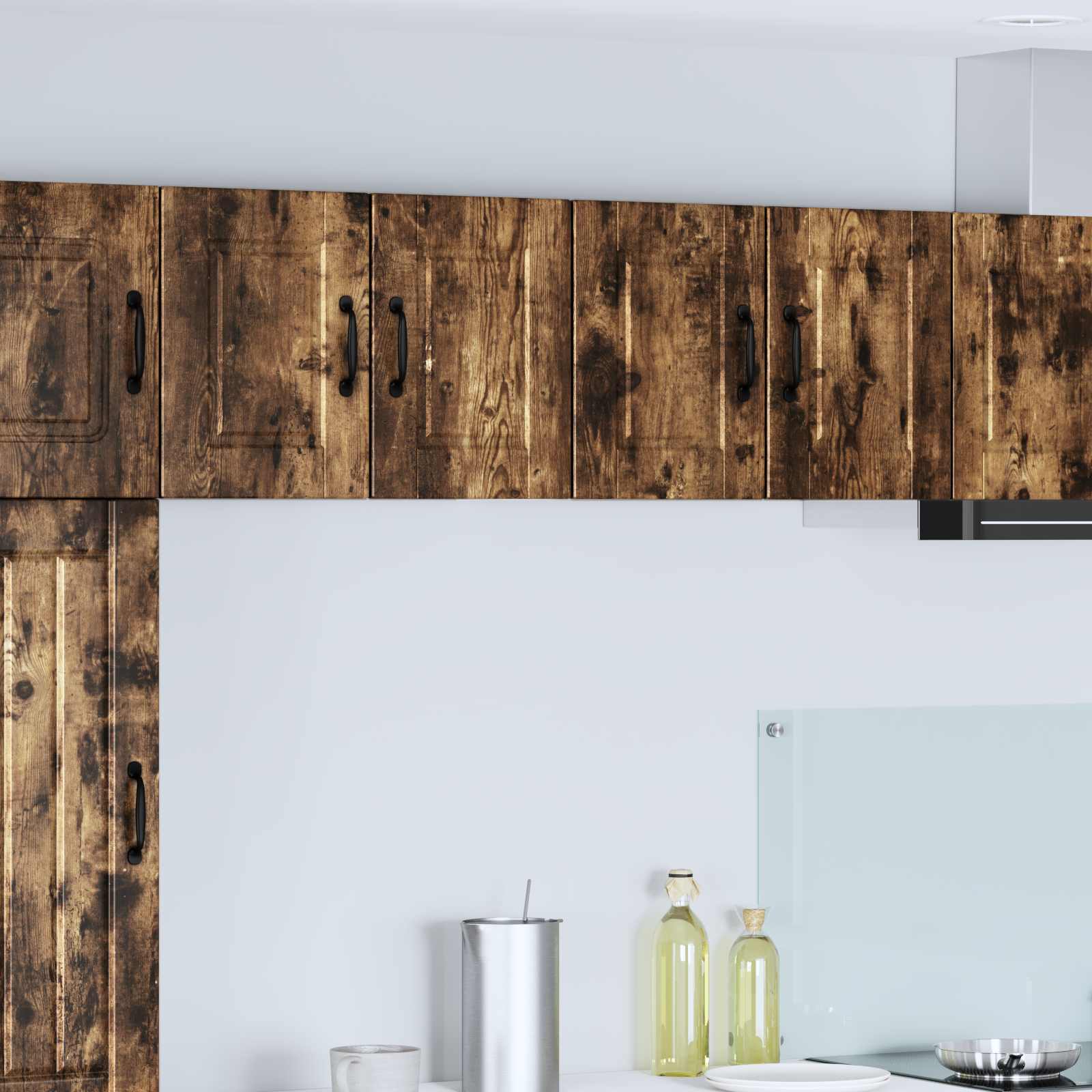Kitchen wall cabinet with shelf Smoked oak 60 x 31 x 40 cm