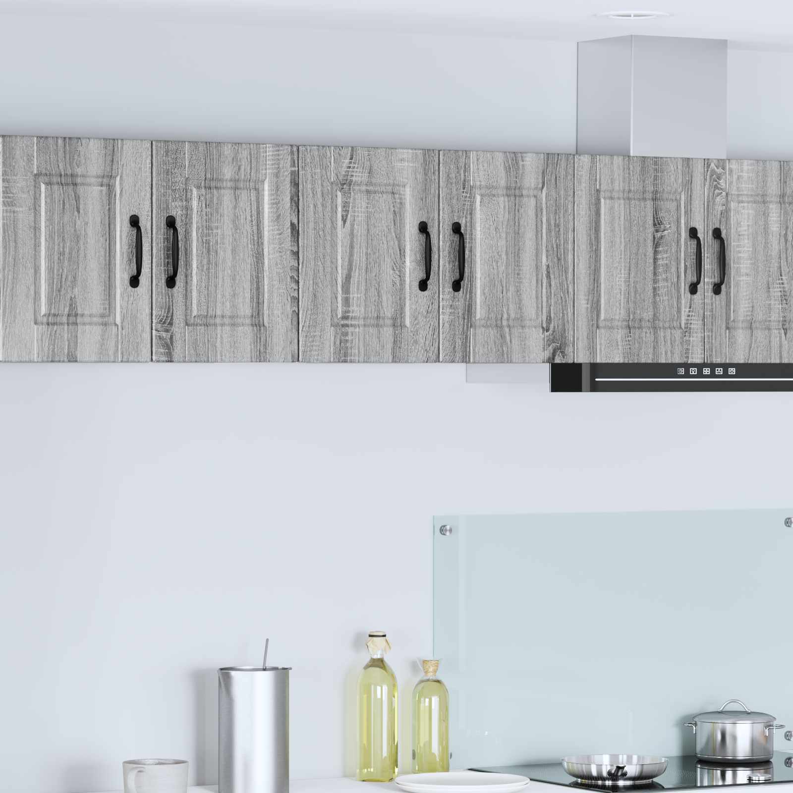 Kitchen Wall Cabinet with Shelf Grey Sonoma 60 x 31 x 40 cm