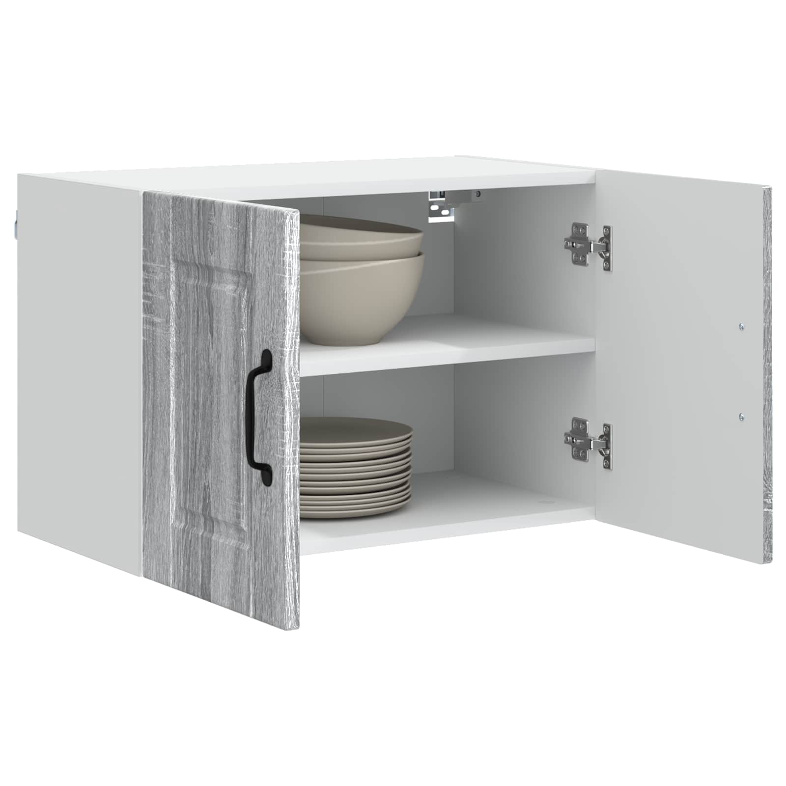 Kitchen Wall Cabinet with Shelf Grey Sonoma 60 x 31 x 40 cm