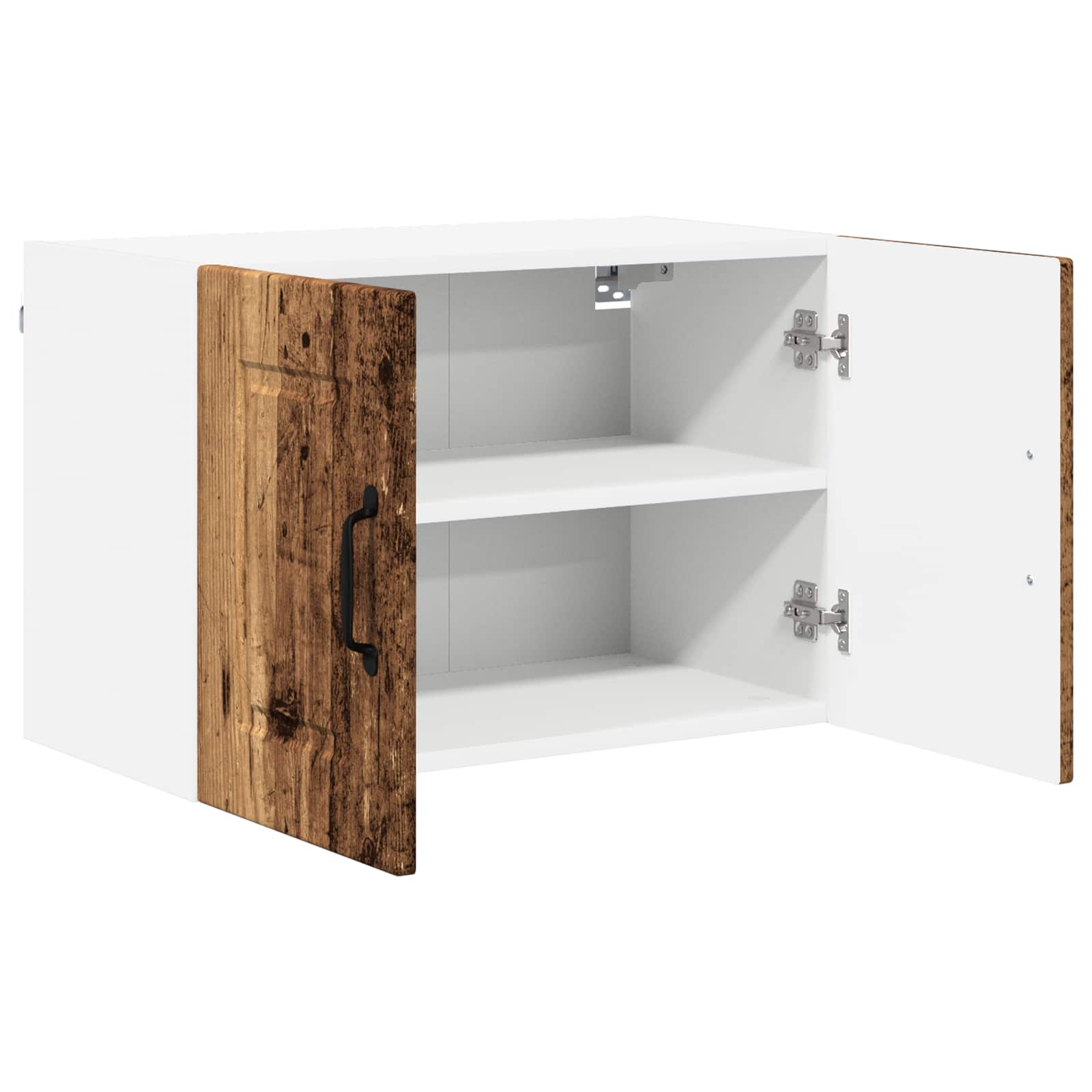 Virtuvės spintelė su lentyna 2 pcs Senas medis 60 x 31 x 40 cm