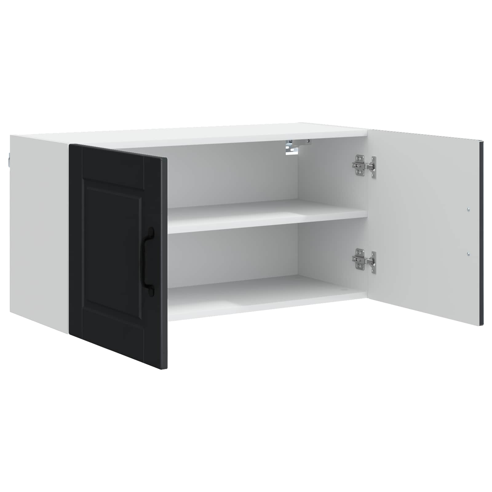 Virtuves skapītis melns 80 x 31 x 40 cm apstrādāta koksne