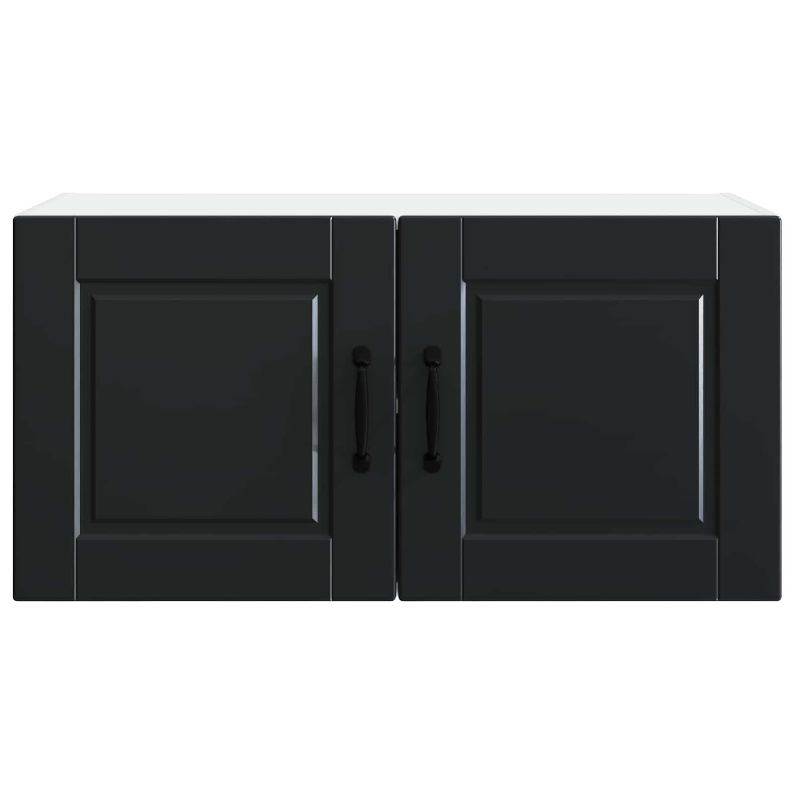 Virtuves skapītis melns 80 x 31 x 40 cm apstrādāta koksne