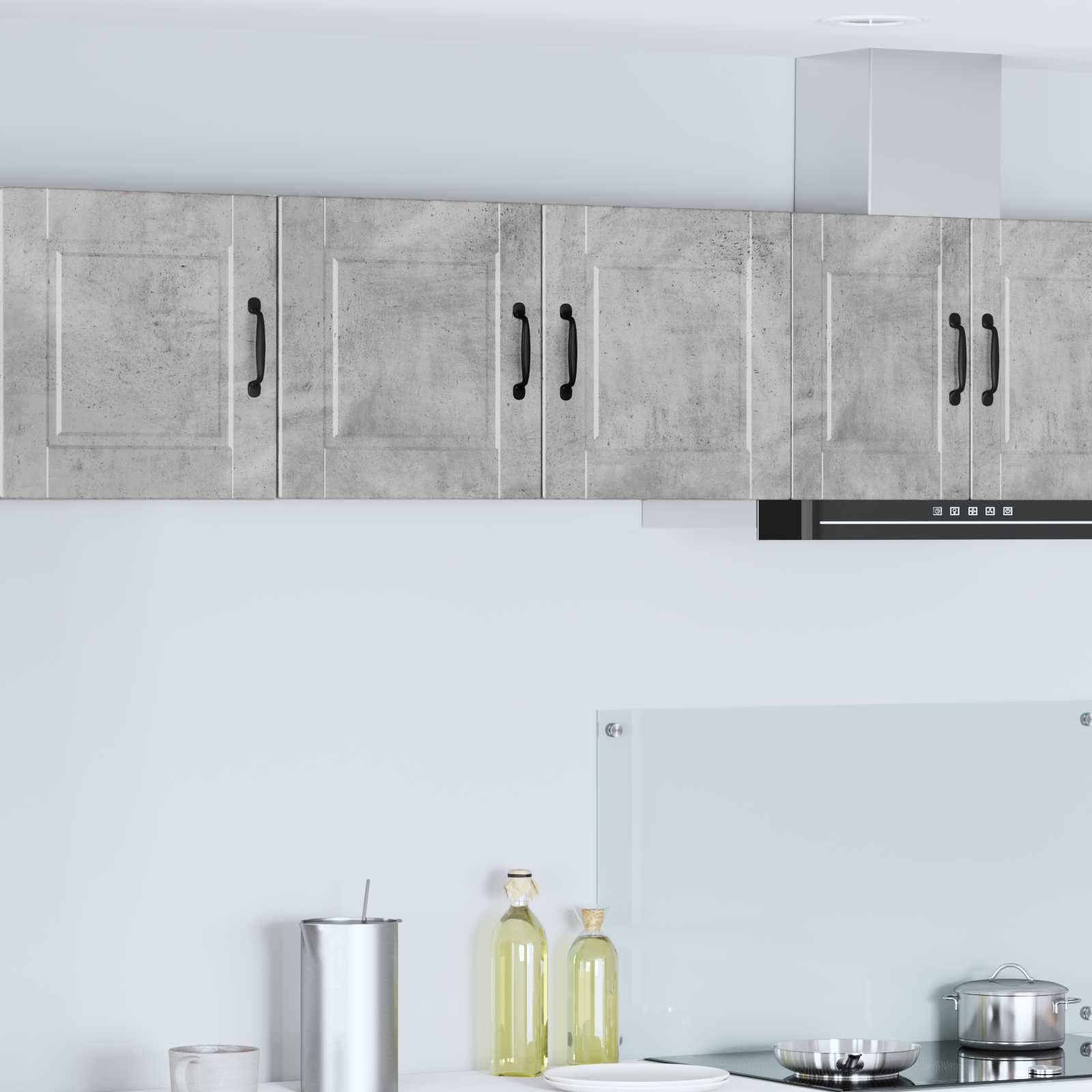 Kitchen Wall Cabinet Concrete Gray 80 x 31 x 40 cm Engineered Wood