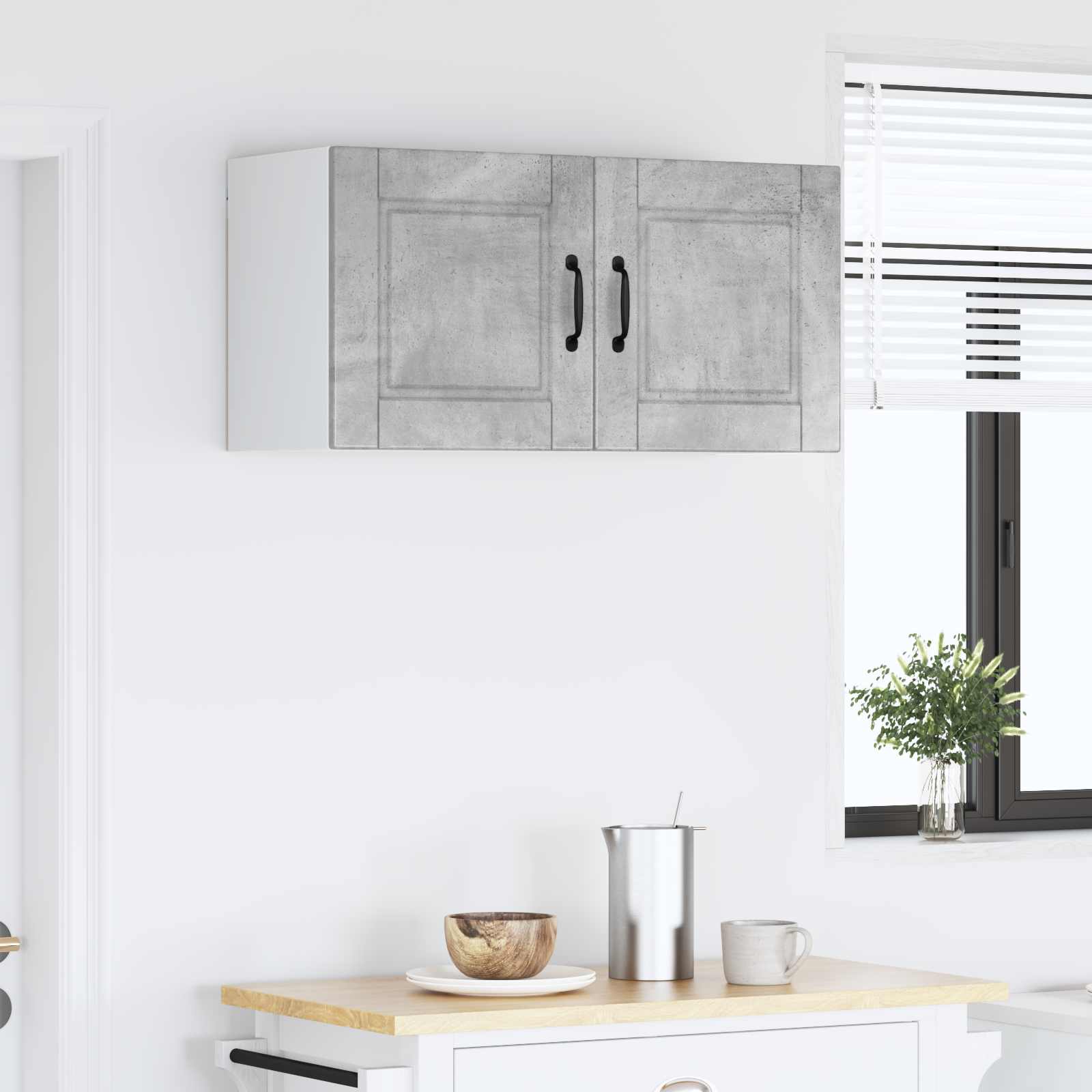 Virtuves skapis Betona pelēks 80 x 31 x 40 cm Konstruētā koksne