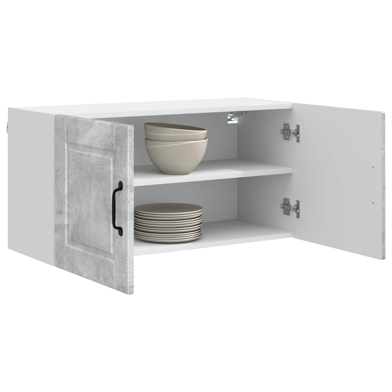 Kitchen Wall Cabinet Concrete Gray 80 x 31 x 40 cm Engineered Wood