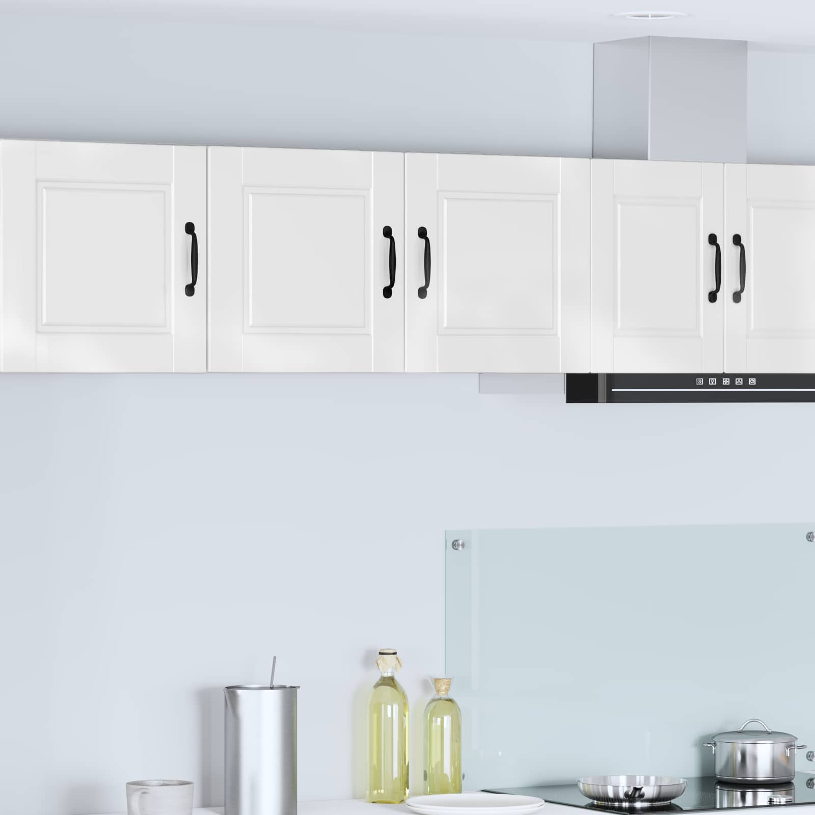 Kitchen wall cabinet high gloss white 80 x 31 x 40 cm