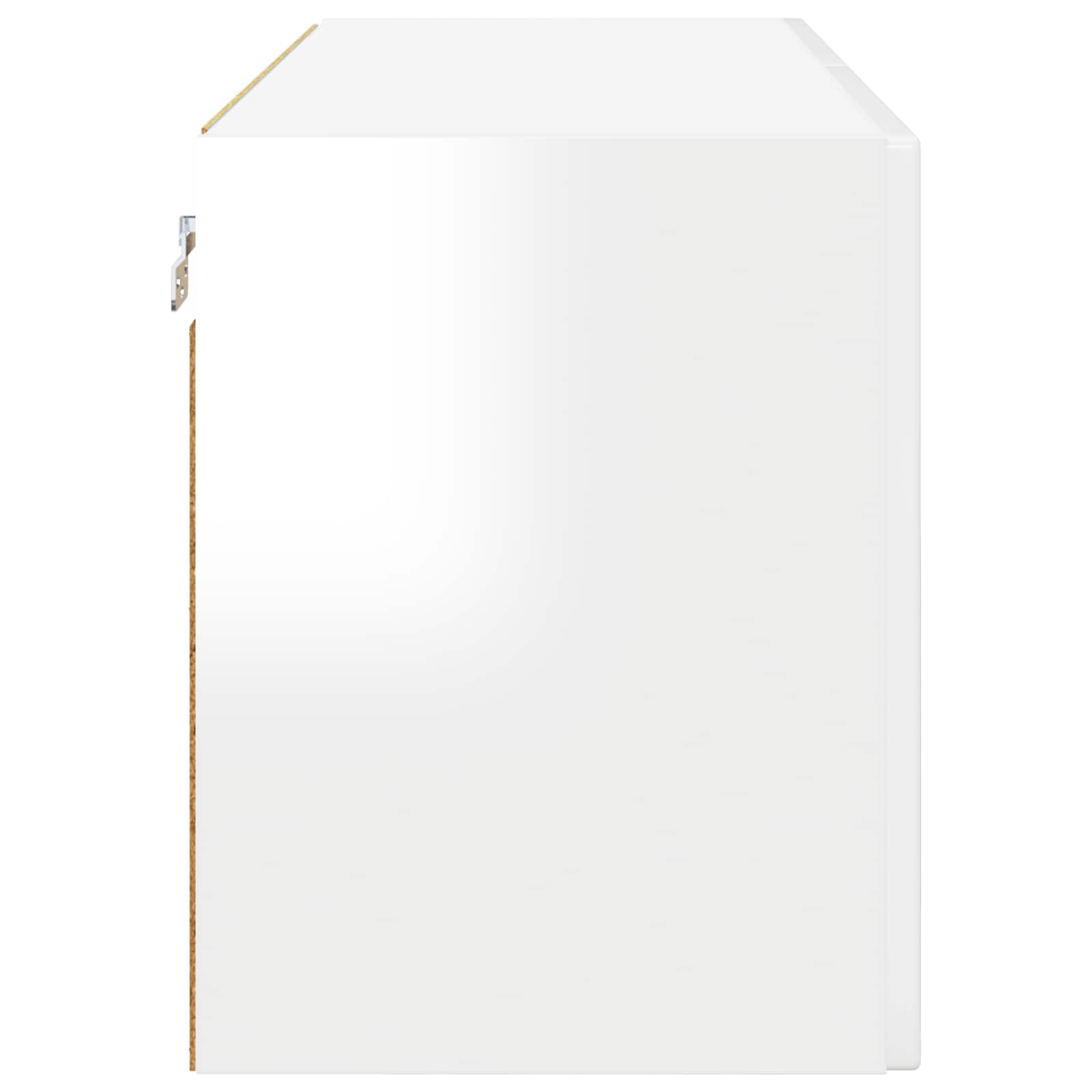 Kitchen wall cabinet high gloss white 80 x 31 x 40 cm