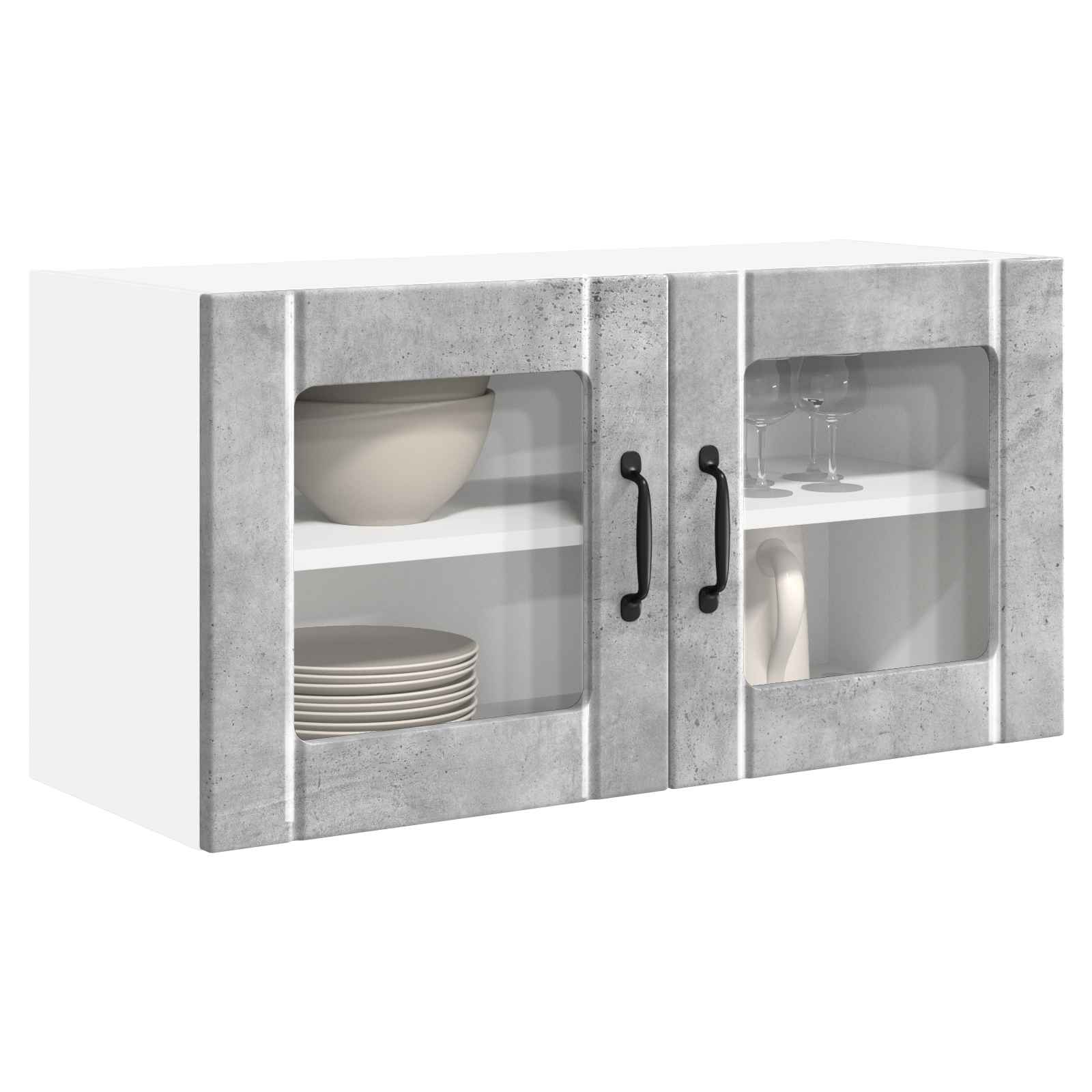 Virtuves skapis Betona pelēks 80 x 31 x 40 cm Konstruētā koksne