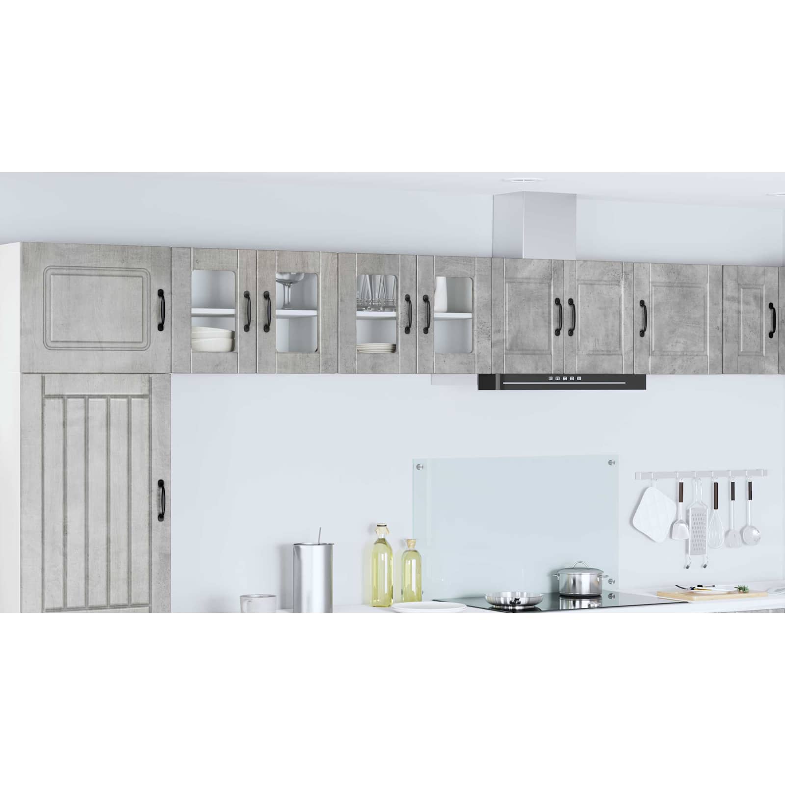 Virtuves skapis Betona pelēks 60 x 31 x 40 cm apstrādāta koksne