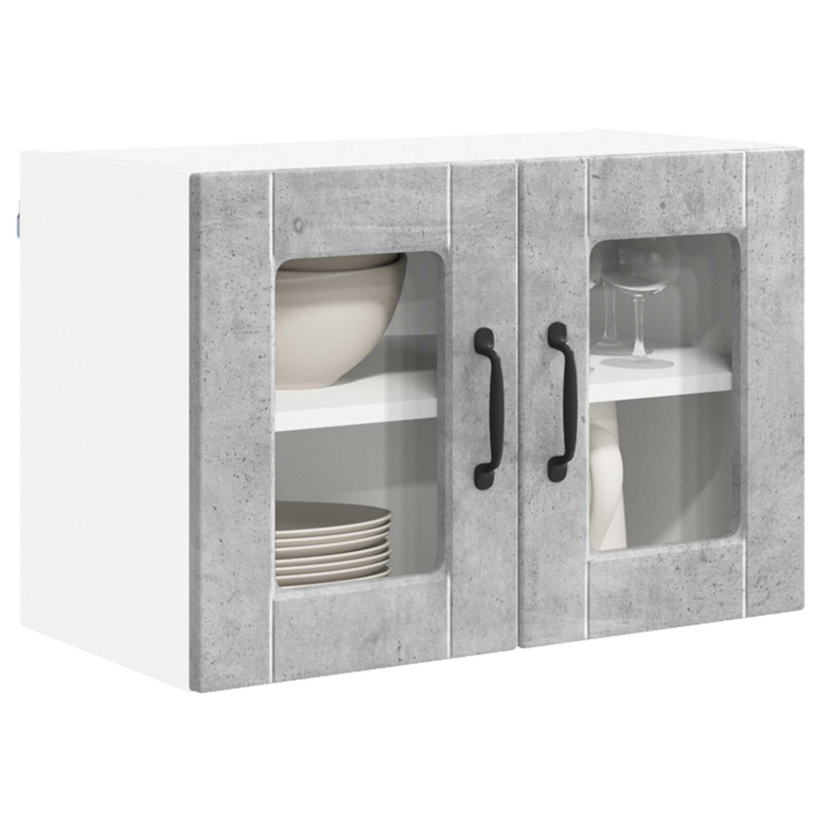 Virtuves skapis Betona pelēks 60 x 31 x 40 cm apstrādāta koksne