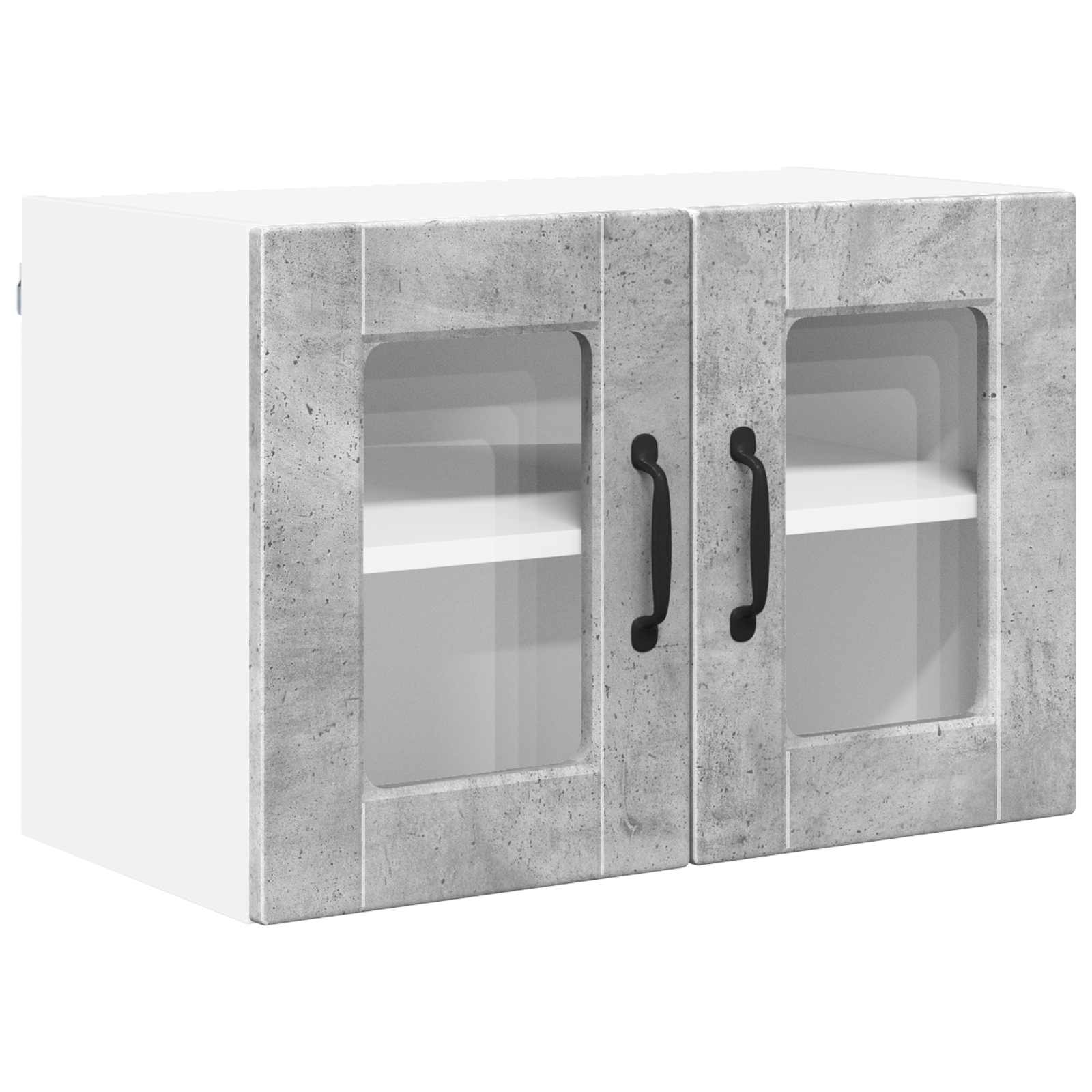 Virtuvės spintelė su lentyna 2 pcs Betono pilka 60 x 31 x 40 cm