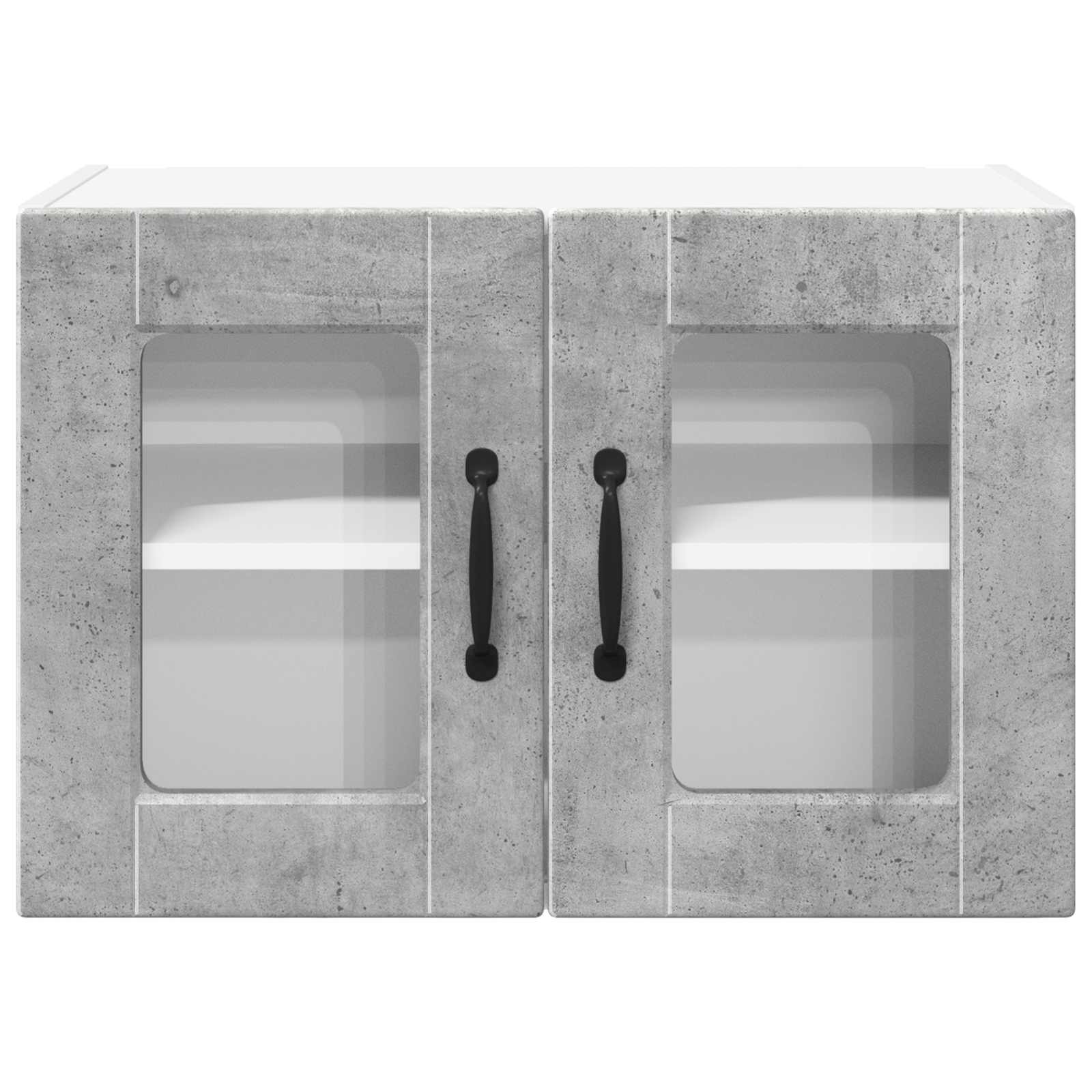 Virtuvės spintelė su lentyna 2 pcs Betono pilka 60 x 31 x 40 cm