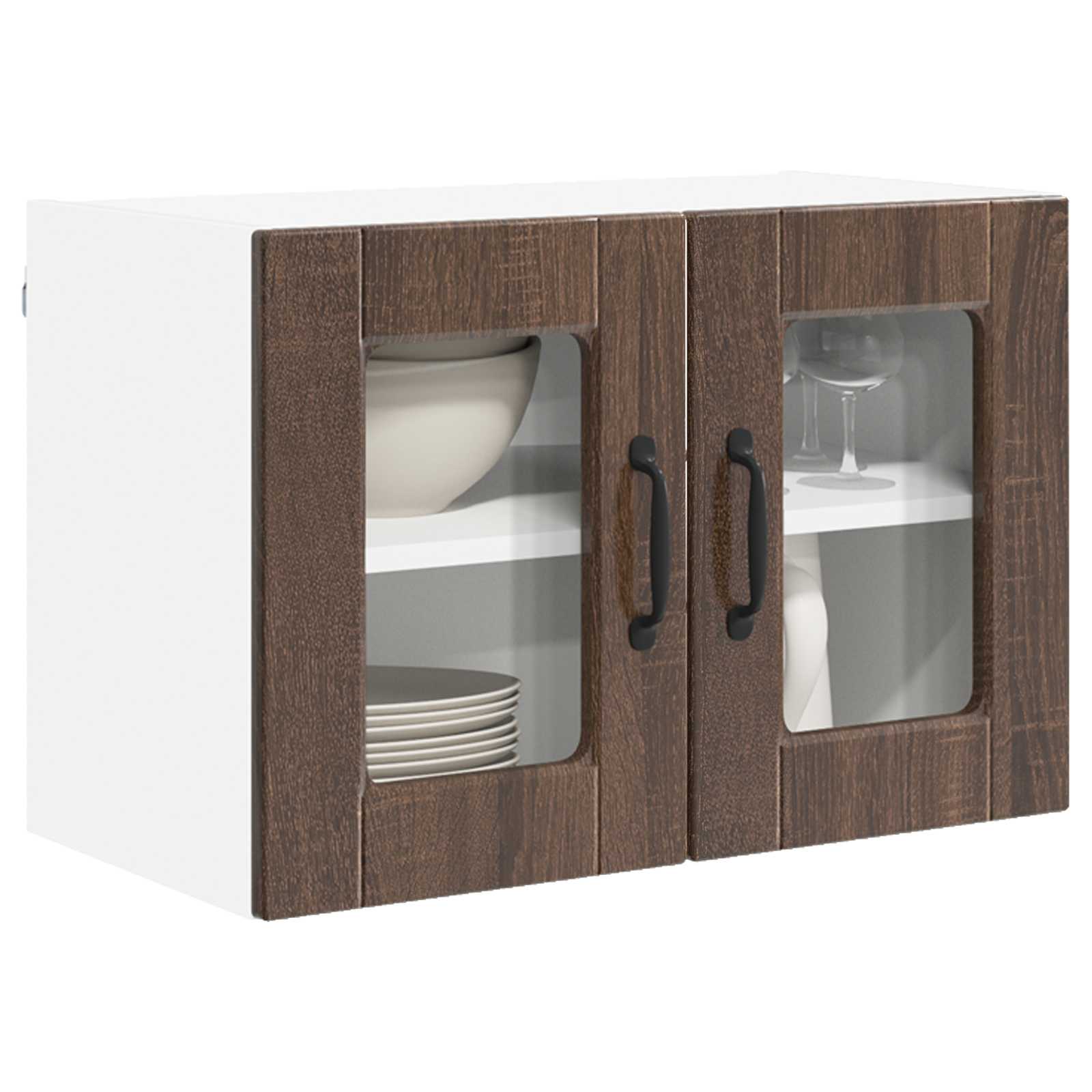 Kitchen Wall Cabinet with Shelf Brown Oak 60 x 31 x 40 cm