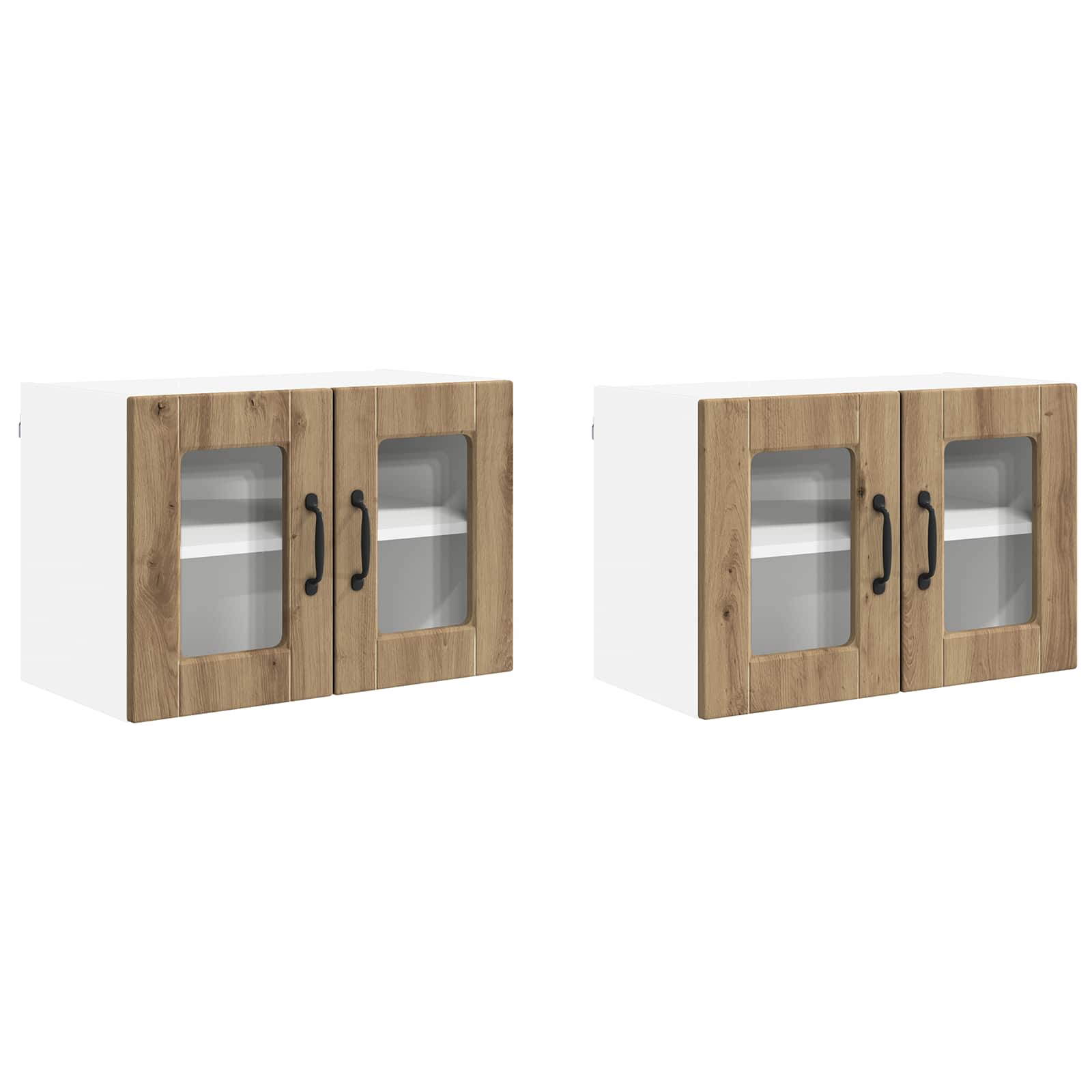 Kitchen Wall Cabinet 2 pcs Artisan Oak 60 x 31 x 40 cm