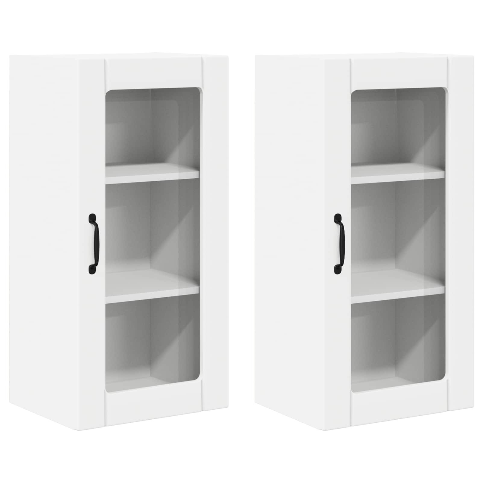 Virtuvės spintelė 2 pcs Balta 40 x 31 x 80 cm Apdirbta mediena