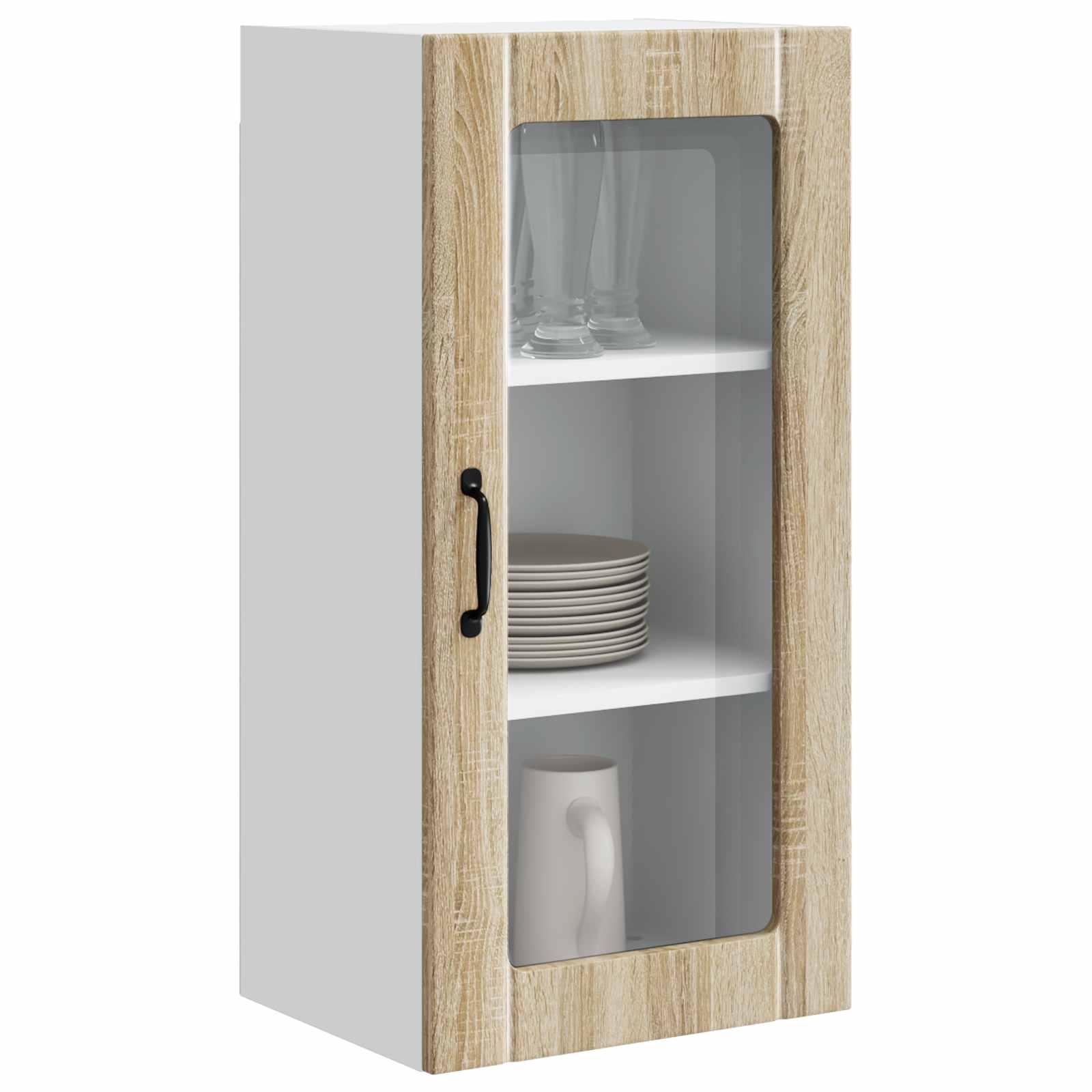 Virtuvės spintelė 2 pcs Sonoma ąžuolas 40 x 31 x 80 cm