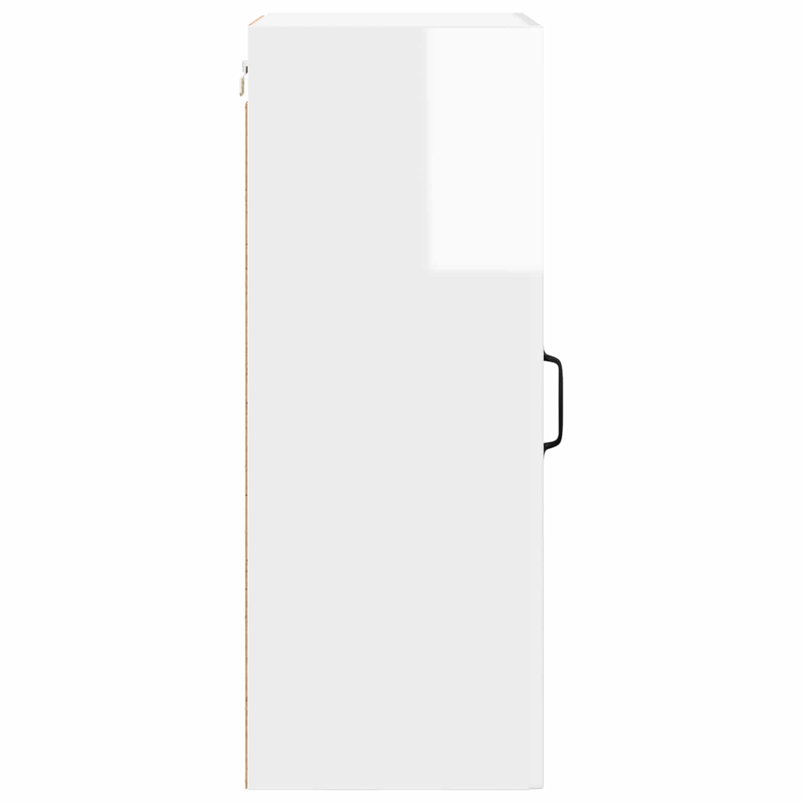 Virtuvės spintelė 2 pcs Aukštai blizganti balta 40 x 31 x 80 cm