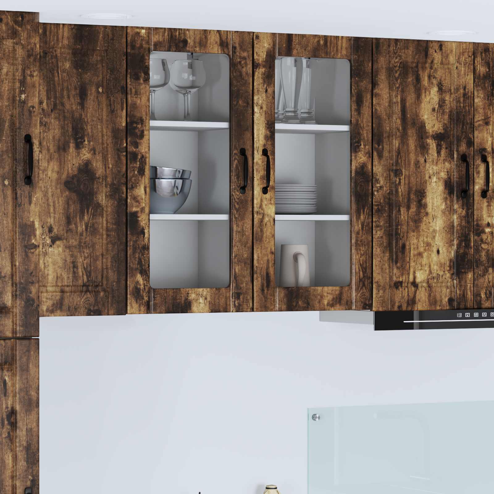 Kitchen Cabinet with Shelf Smoked Oak 40 x 31 x 80 cm