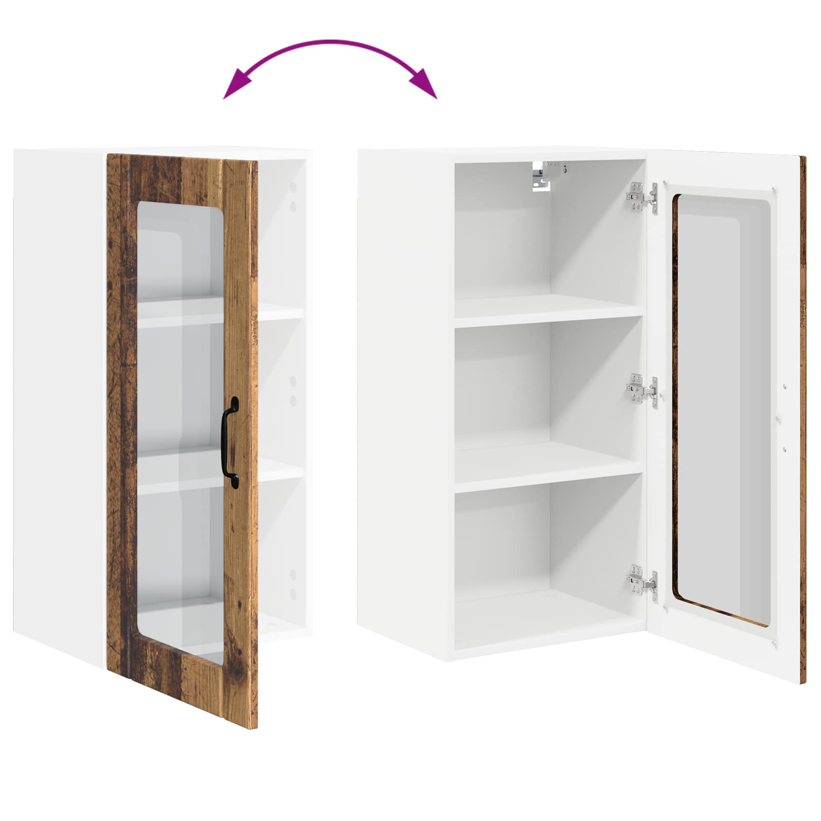 Kitchen cabinet Old Wood 40 x 31 x 80 cm Engineered wood