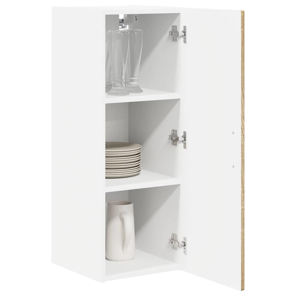 Wall Cabinet 2 pcs Sonoma Oak 30 x 31 x 80 cm