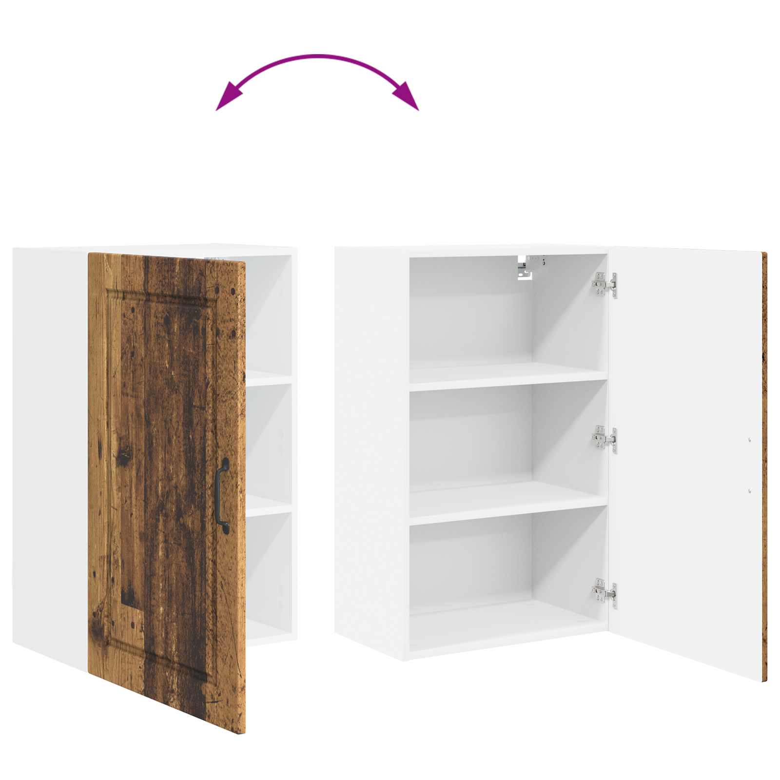 Kitchen Cabinet Old Wood 50 x 31 x 80 cm Engineered Wood
