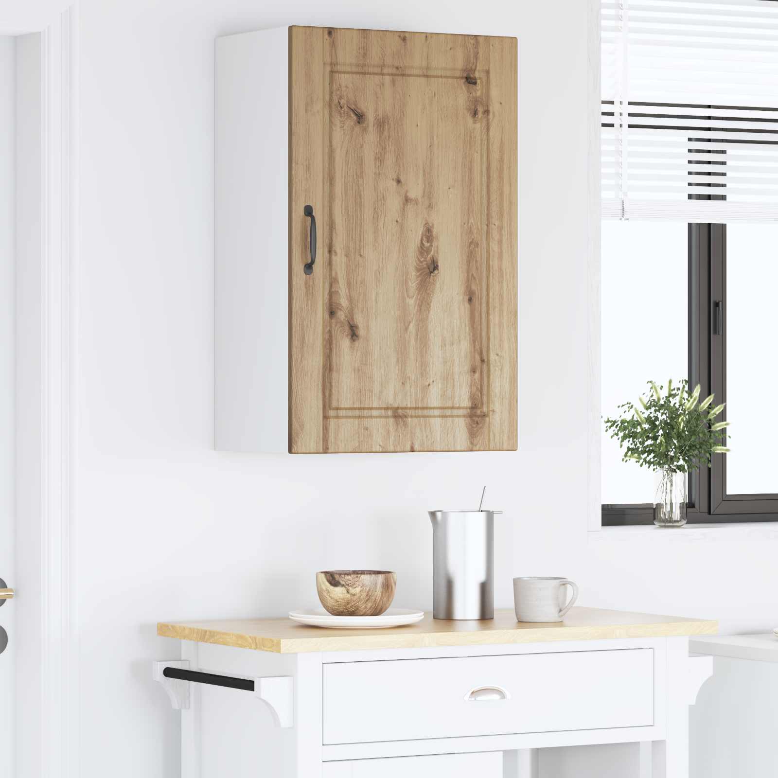 Kitchen Cabinet with Shelf Artisan Oak 50 x 31 x 80 cm