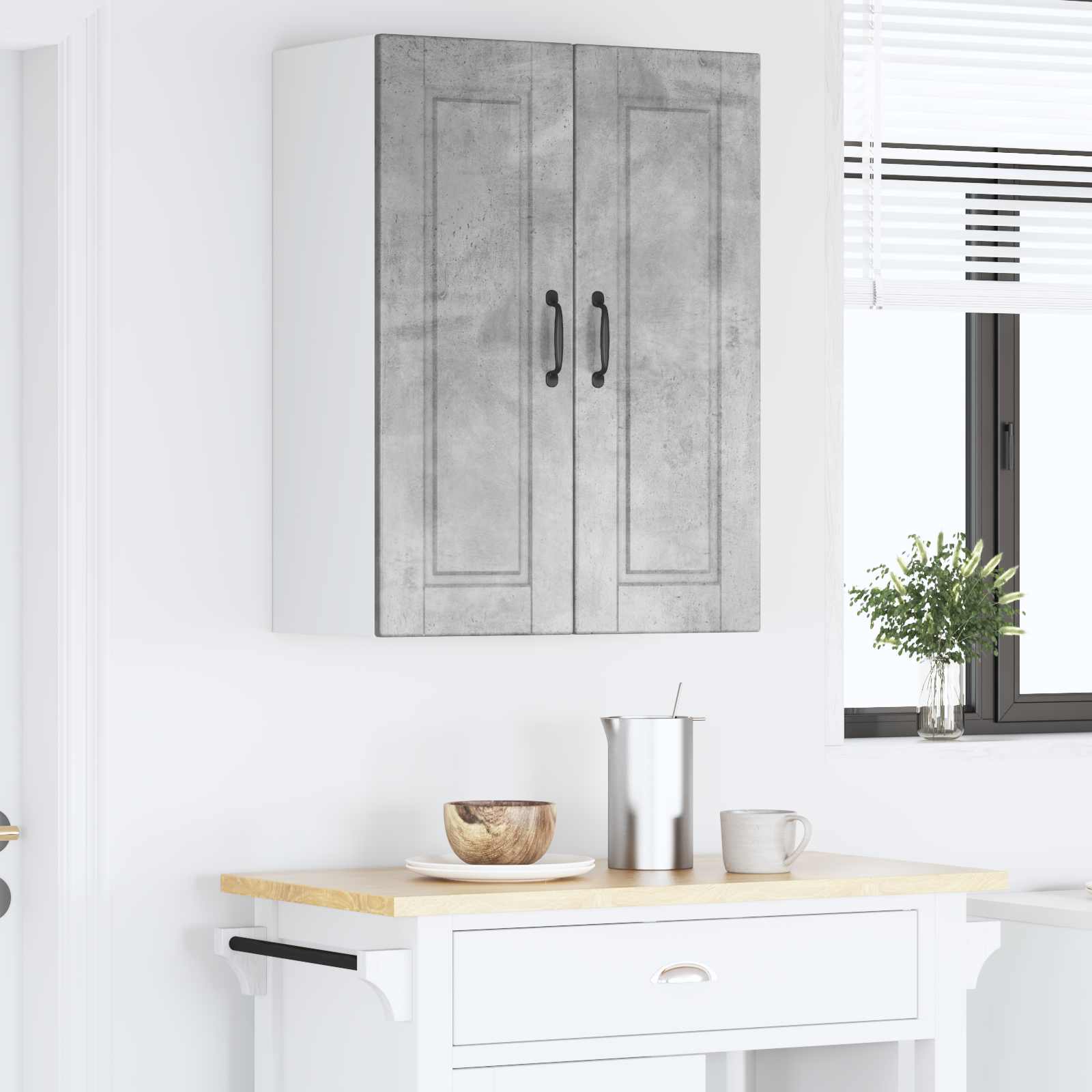 Virtuvės spintelė Betono pilka 60 x 31 x 80 cm Apdirbta mediena