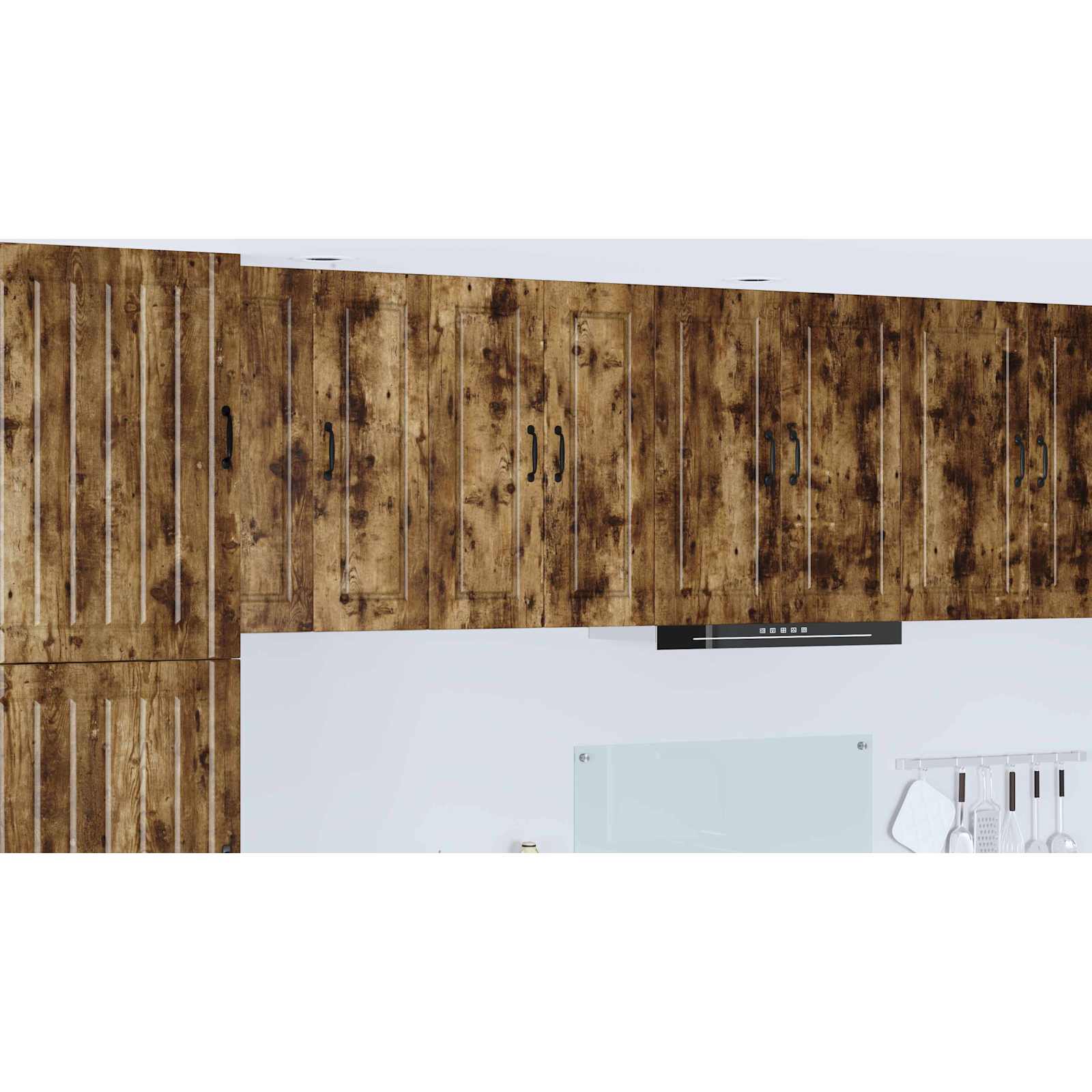 Kitchen cabinet with shelf Smoked oak 60 x 31 x 80 cm