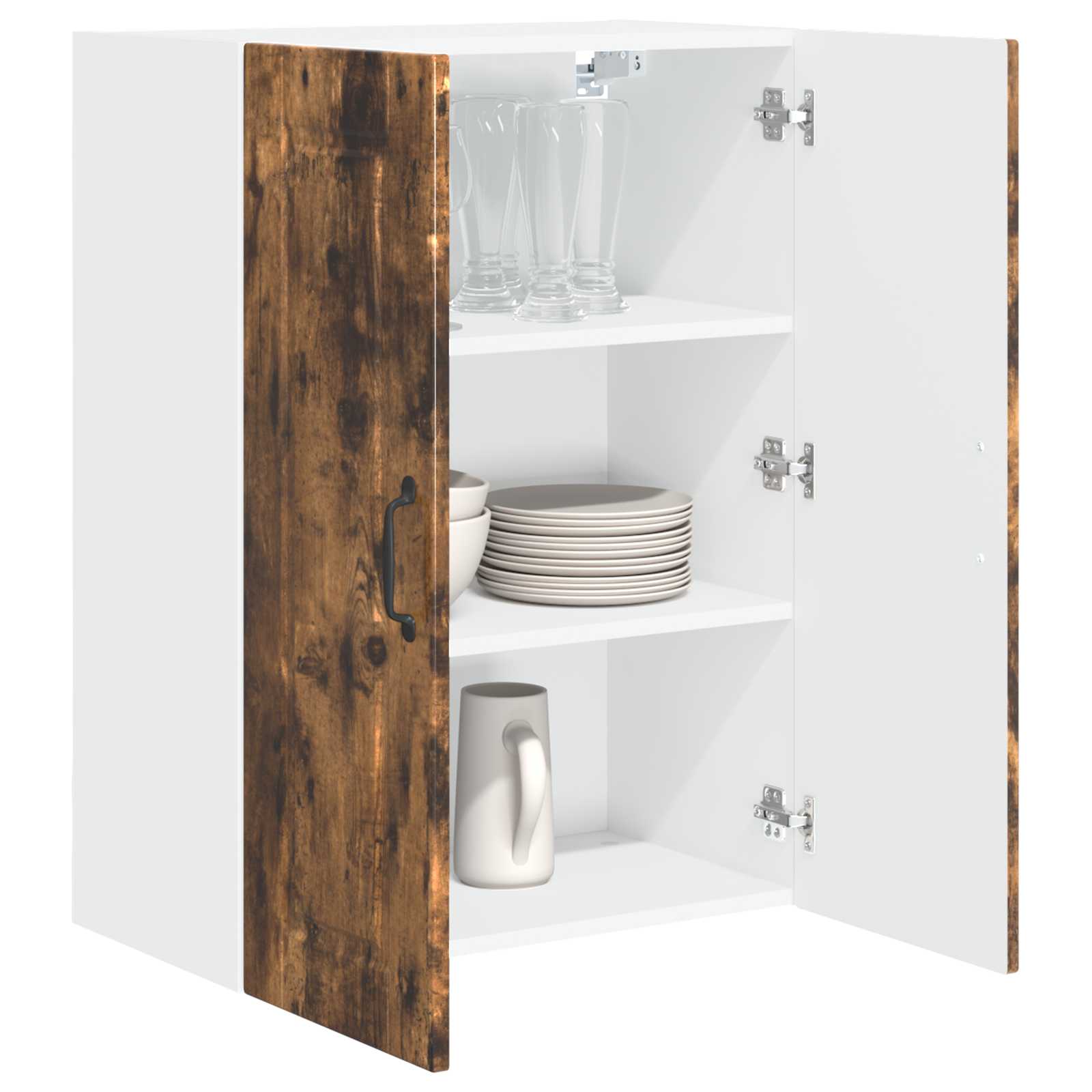 Kitchen cabinet with shelf Smoked oak 60 x 31 x 80 cm