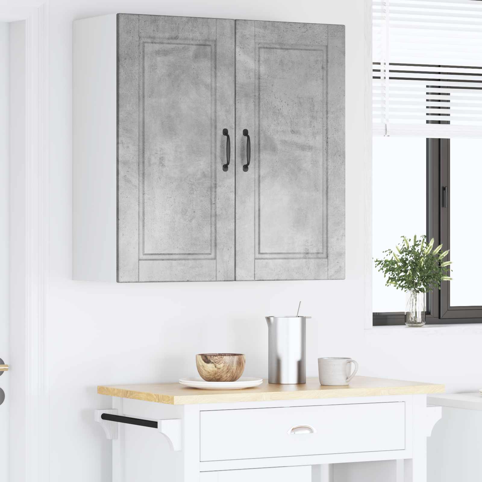 Virtuvės spintelė Betono pilka 80 x 31 x 80 cm Apdirbta mediena