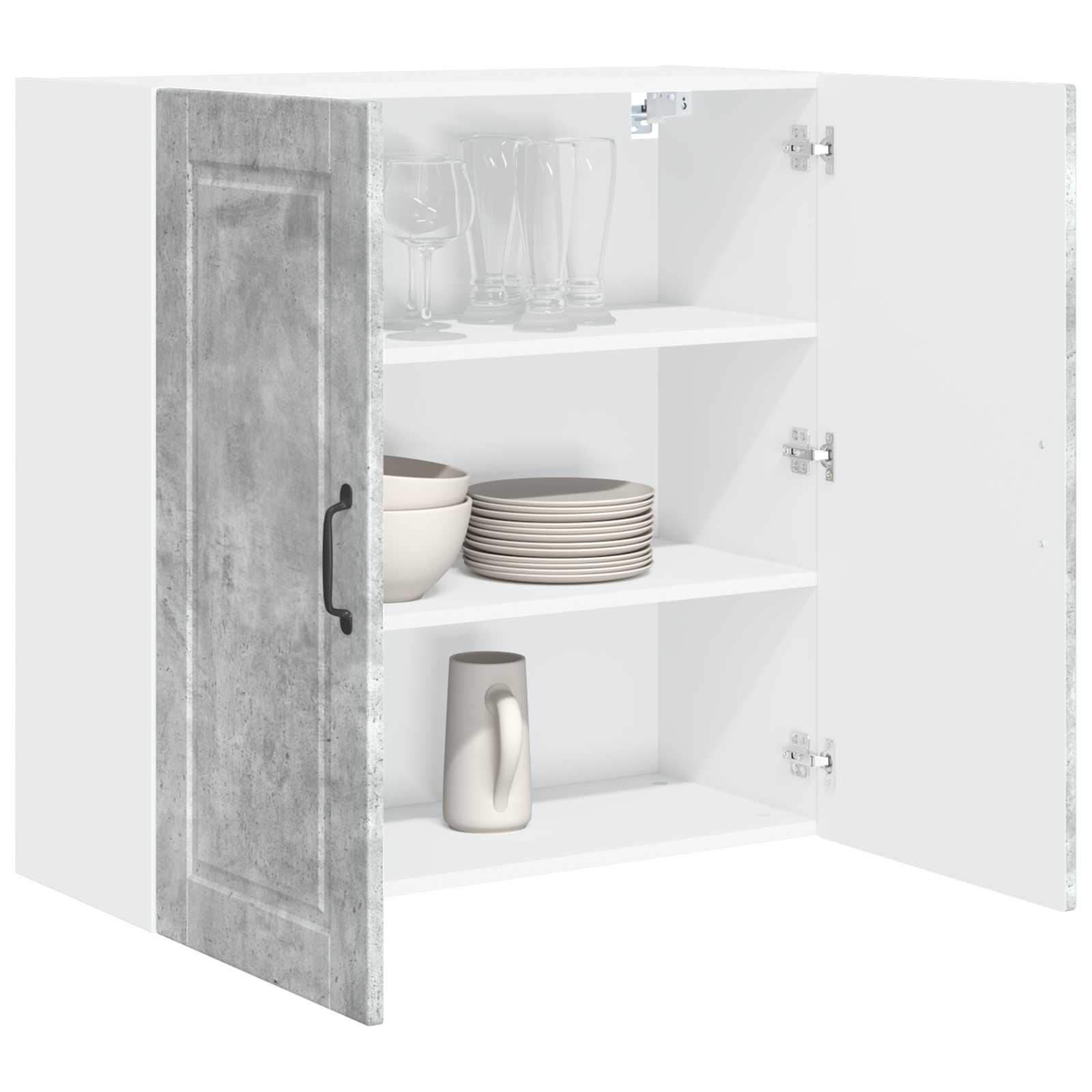 Virtuvės spintelė Betono pilka 80 x 31 x 80 cm Apdirbta mediena