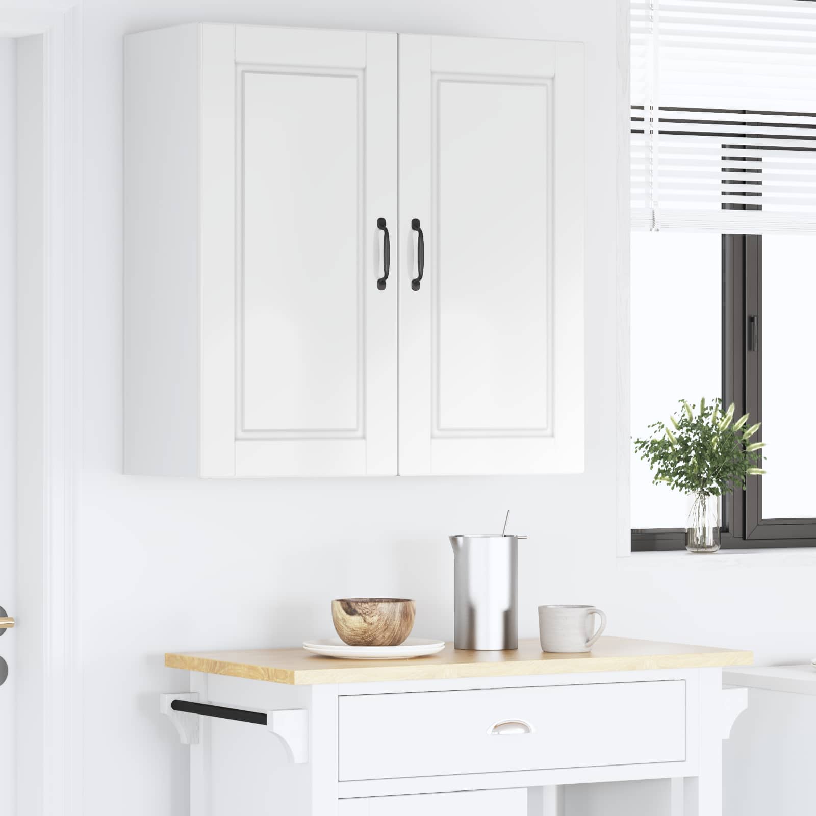 Kitchen cabinet High gloss white 80 x 31 x 80 cm