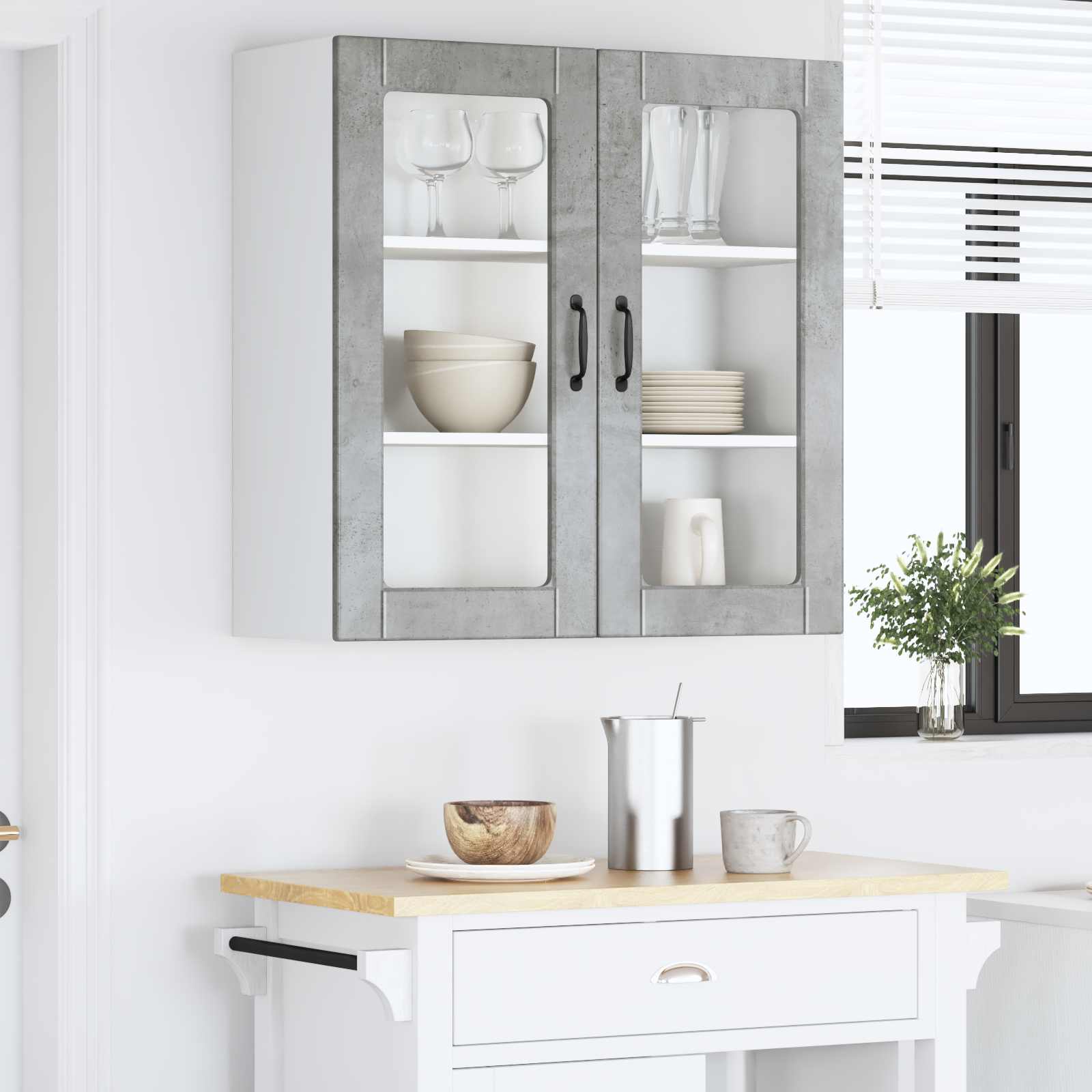 Kitchen Cabinet Concrete Grey 80 x 31 x 80 cm Engineered Wood