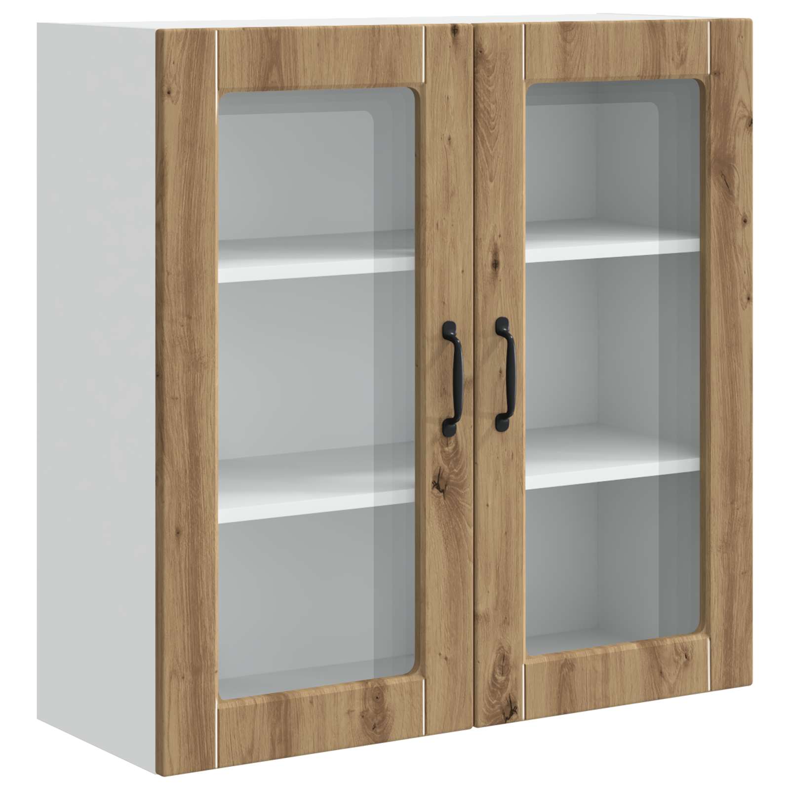 Kitchen cabinet with shelf Crafted oak 80 x 31 x 80 cm