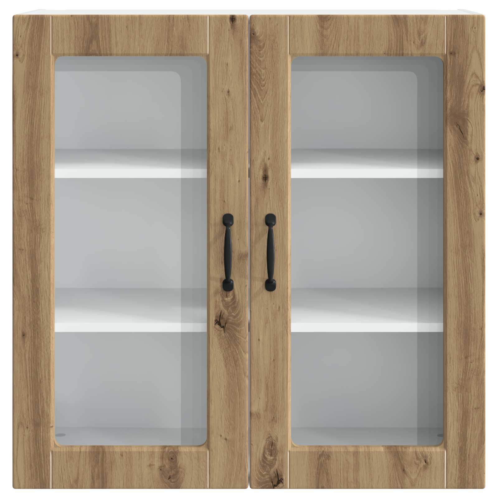 Kitchen cabinet with shelf Crafted oak 80 x 31 x 80 cm