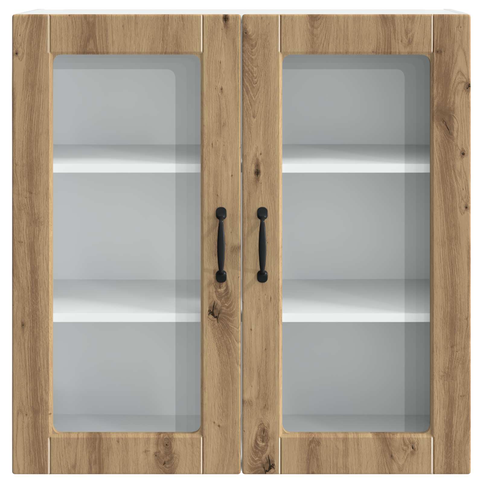Kitchen cabinet with shelf Crafted oak 80 x 31 x 80 cm