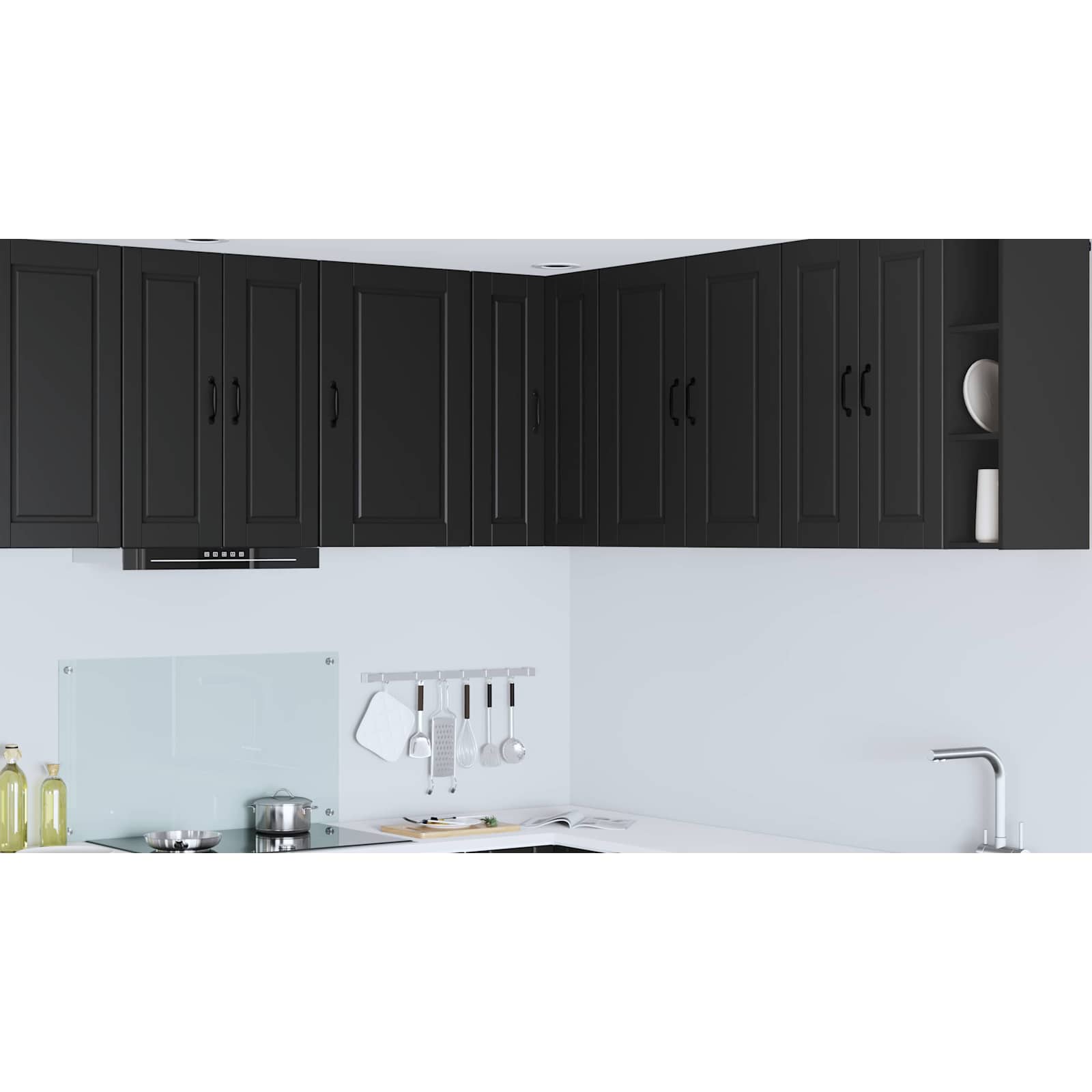Kitchen Cabinet Black 57 x 57 x 80 cm Engineered Wood