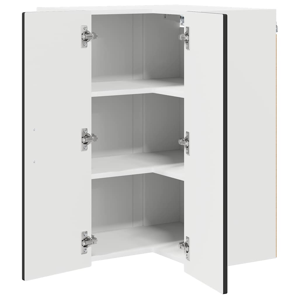 Kitchen Cabinet Black 57 x 57 x 80 cm Engineered Wood